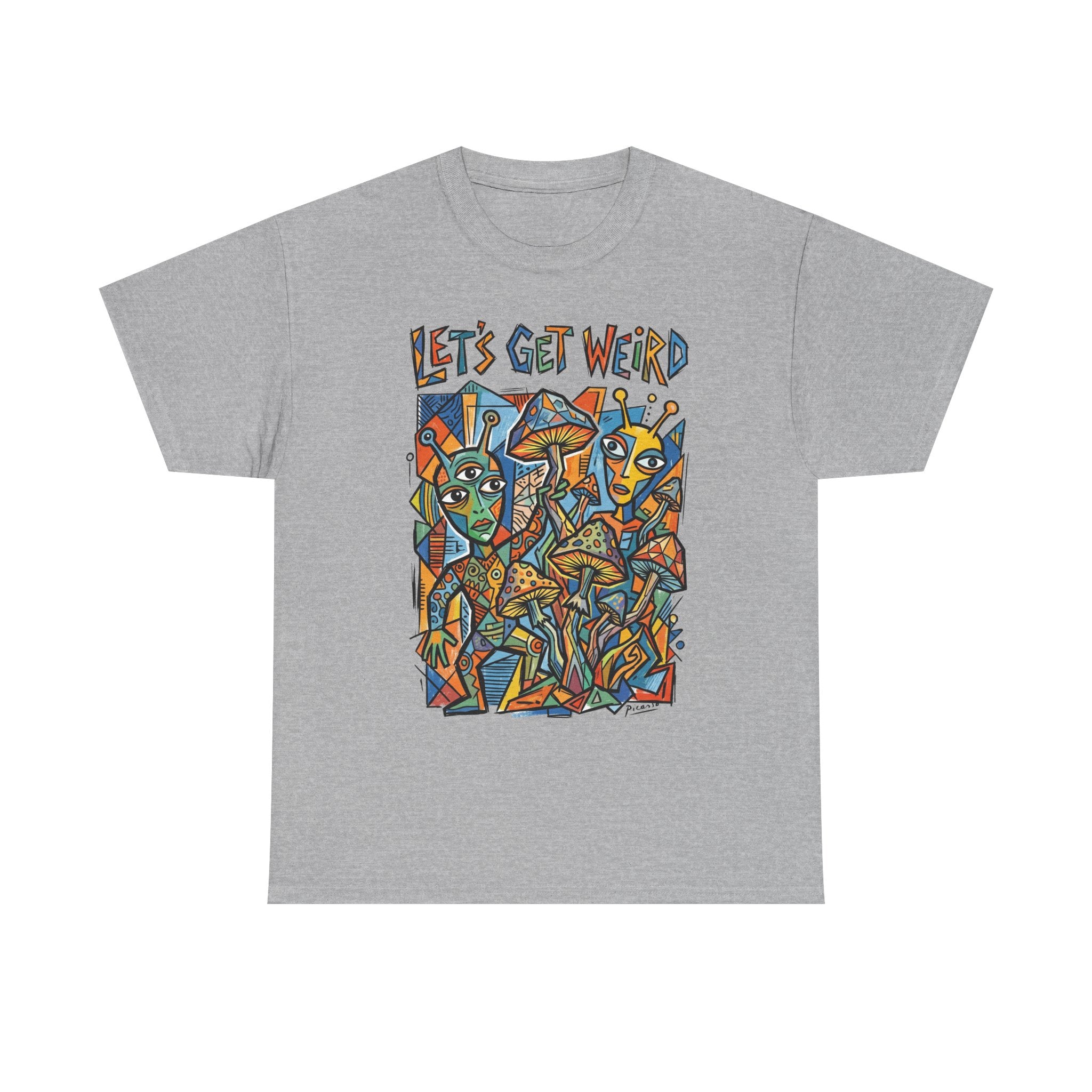 Let's Get Weird Abstract Art T-Shirt — Colorful Psychedelic Graphic Tee