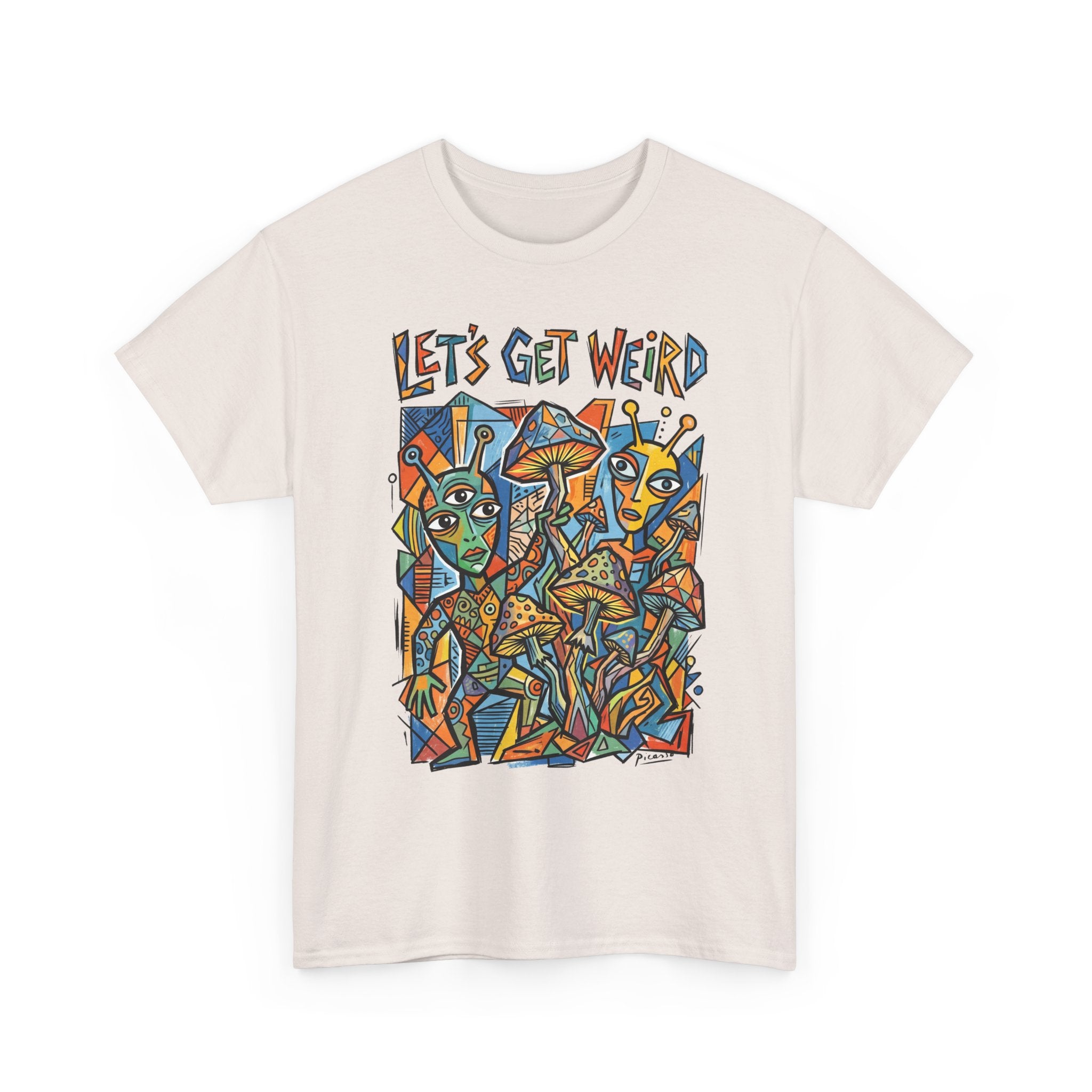 Let's Get Weird Abstract Art T-Shirt — Colorful Psychedelic Graphic Tee