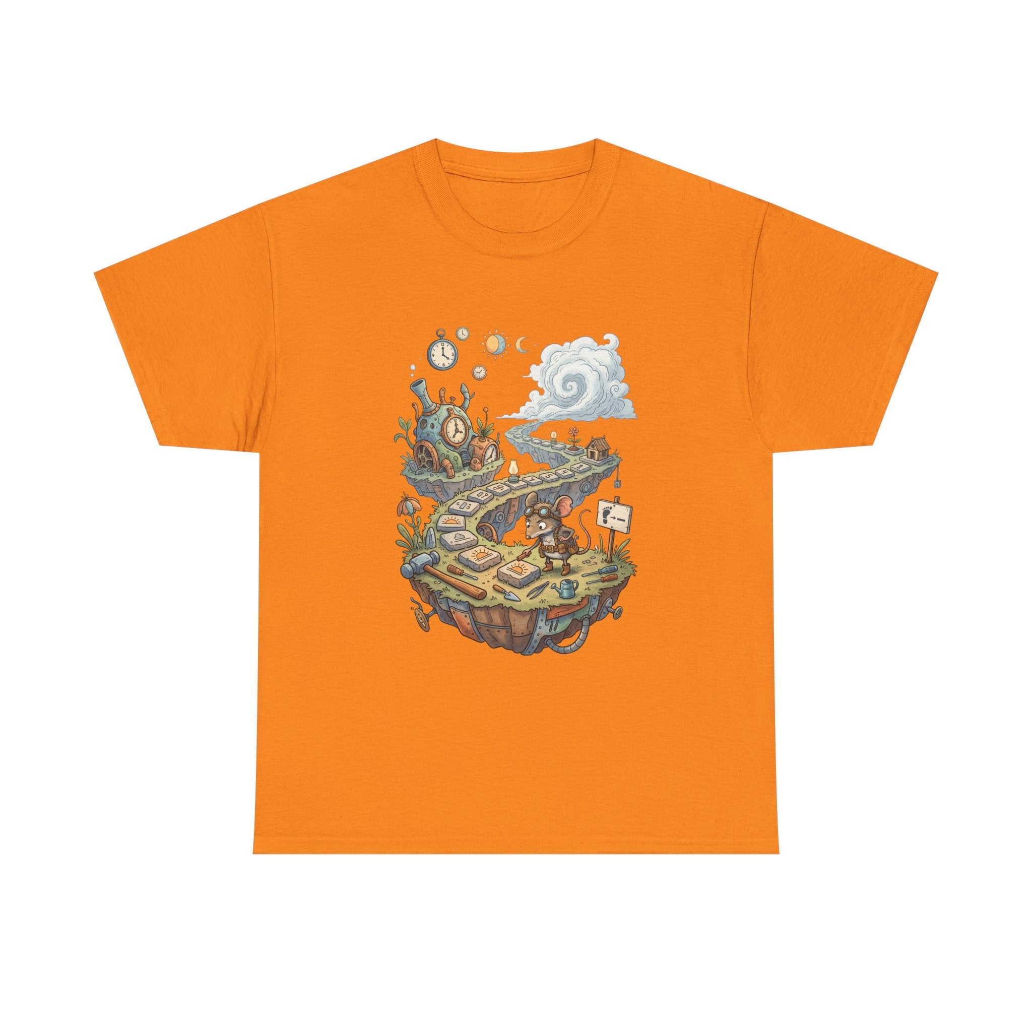 T-Shirt — Fantasy Floating Island Roadmap Illustration Tee