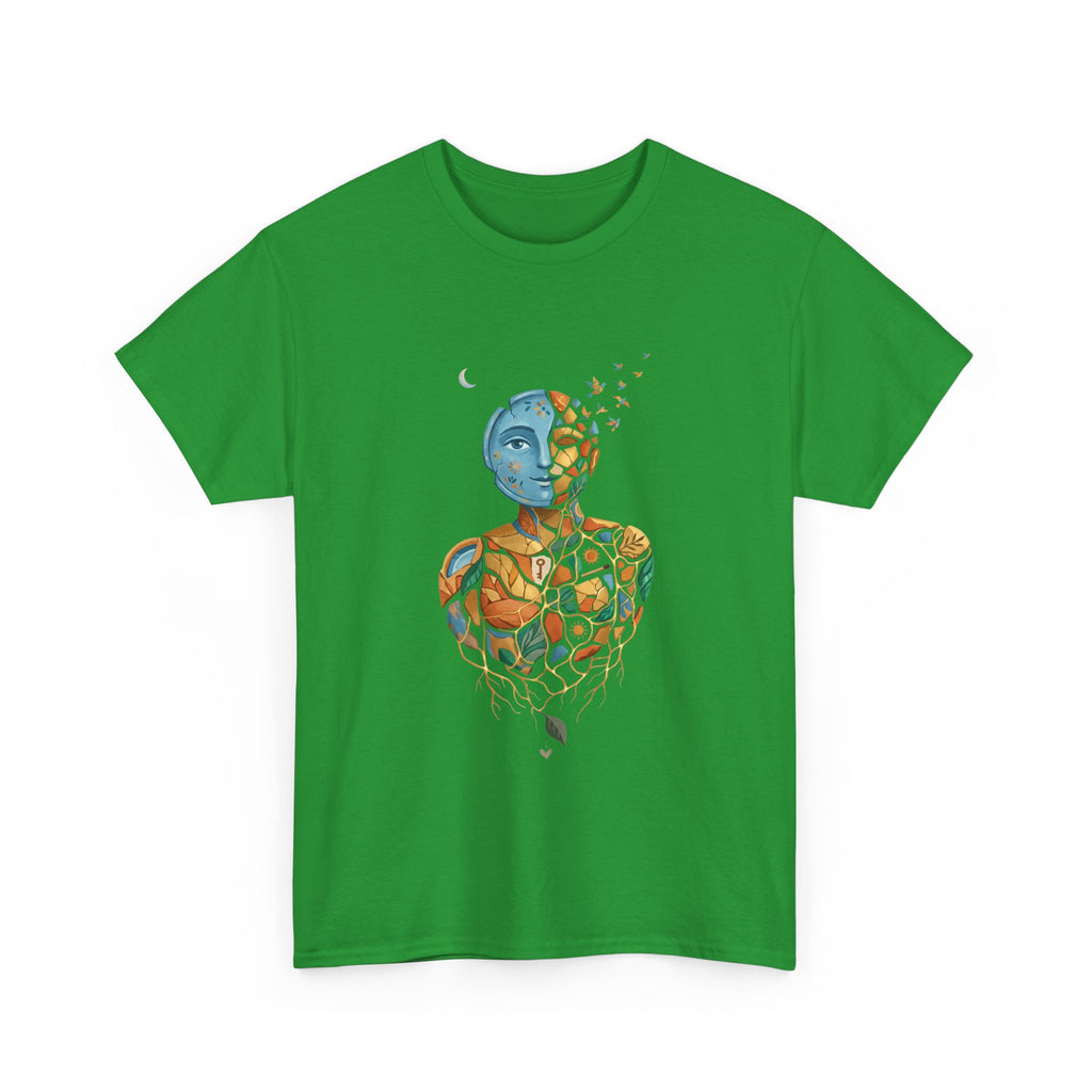 Abstract Mosaic Portrait T‑Shirt — Fragmented Face Art Tee