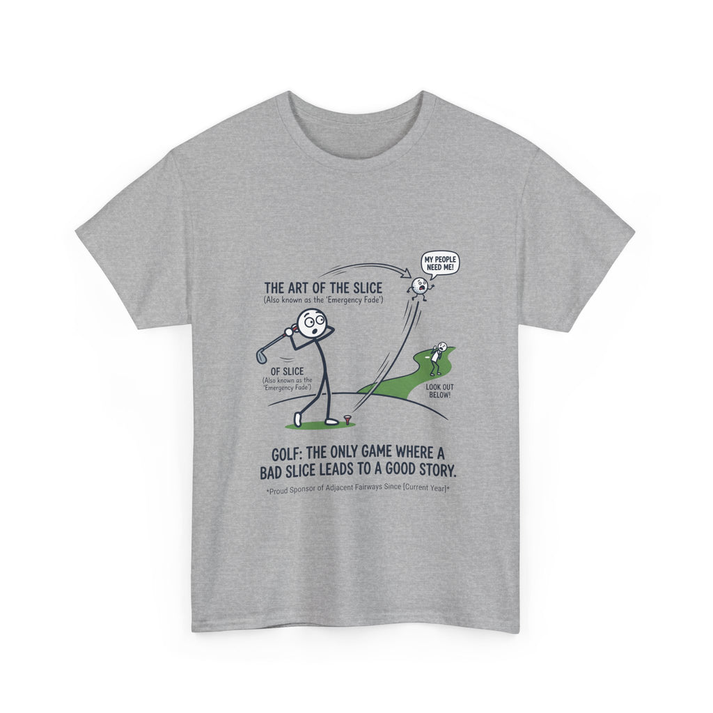 Golf Slice T-Shirt — "The Art of the Slice" Funny Golf Humor Tee