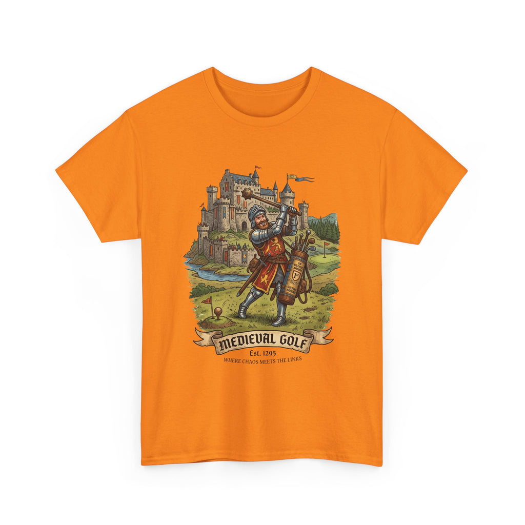 Medieval Golf T-Shirt – Vintage Knight Golfing Castle Graphic Tee