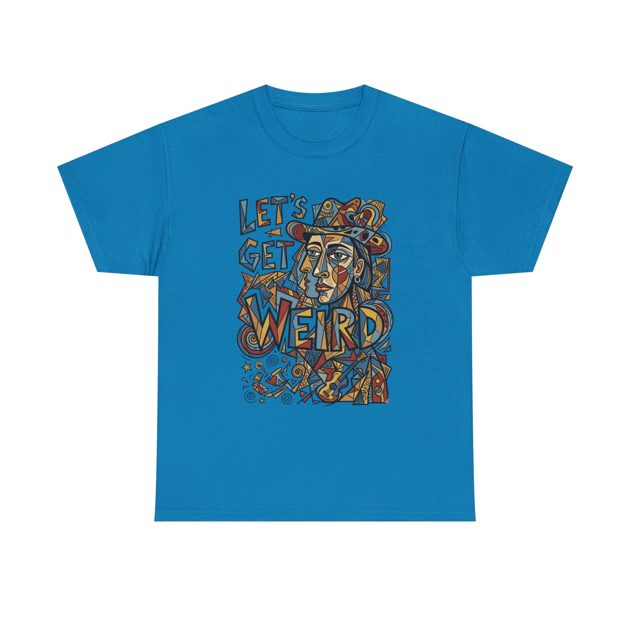 Let’s Get Weird T-Shirt — Retro Psychedelic Face Graphic Tee