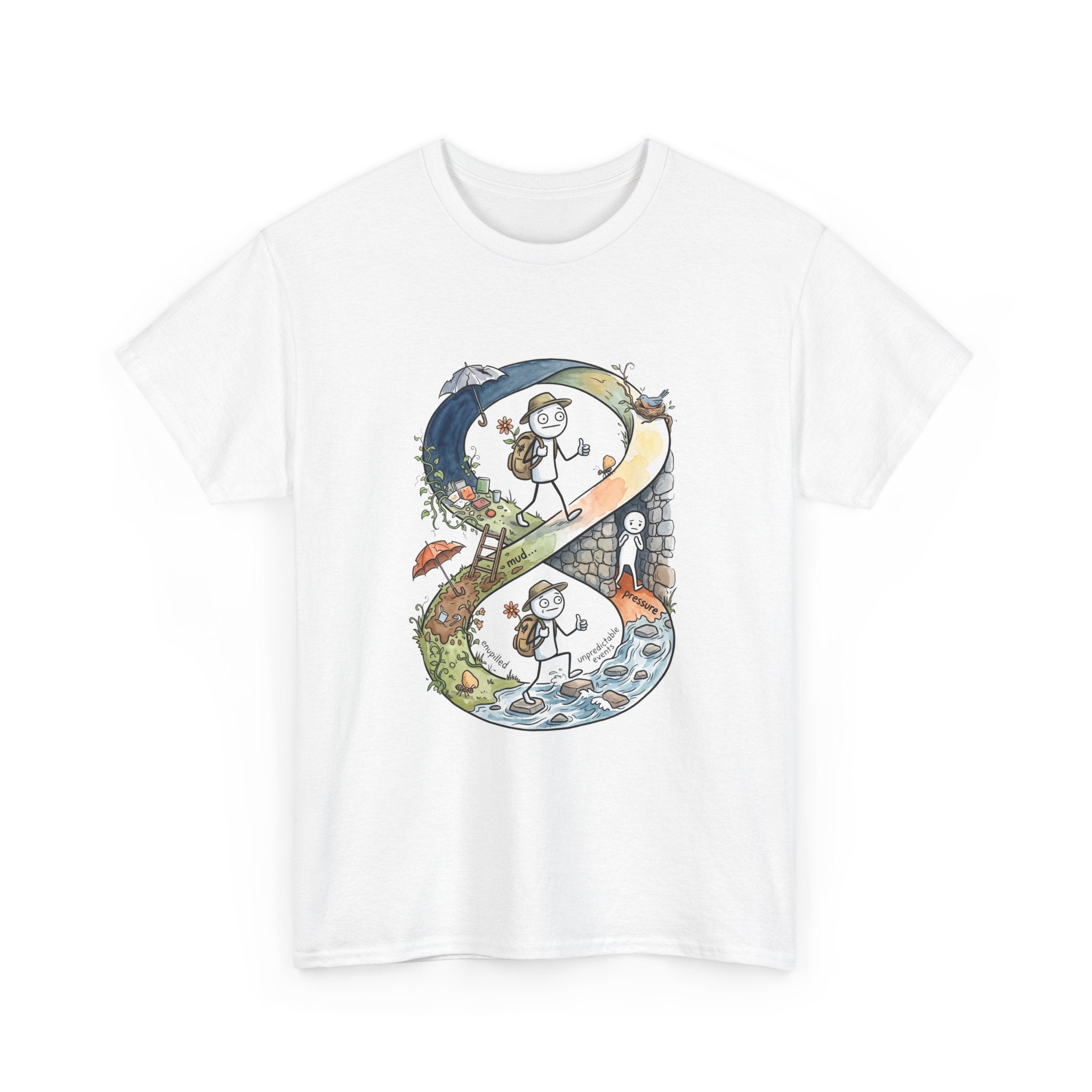 a Infinity Hiking Tee — Day & Night Nature Adventure Graphic T-Shirt