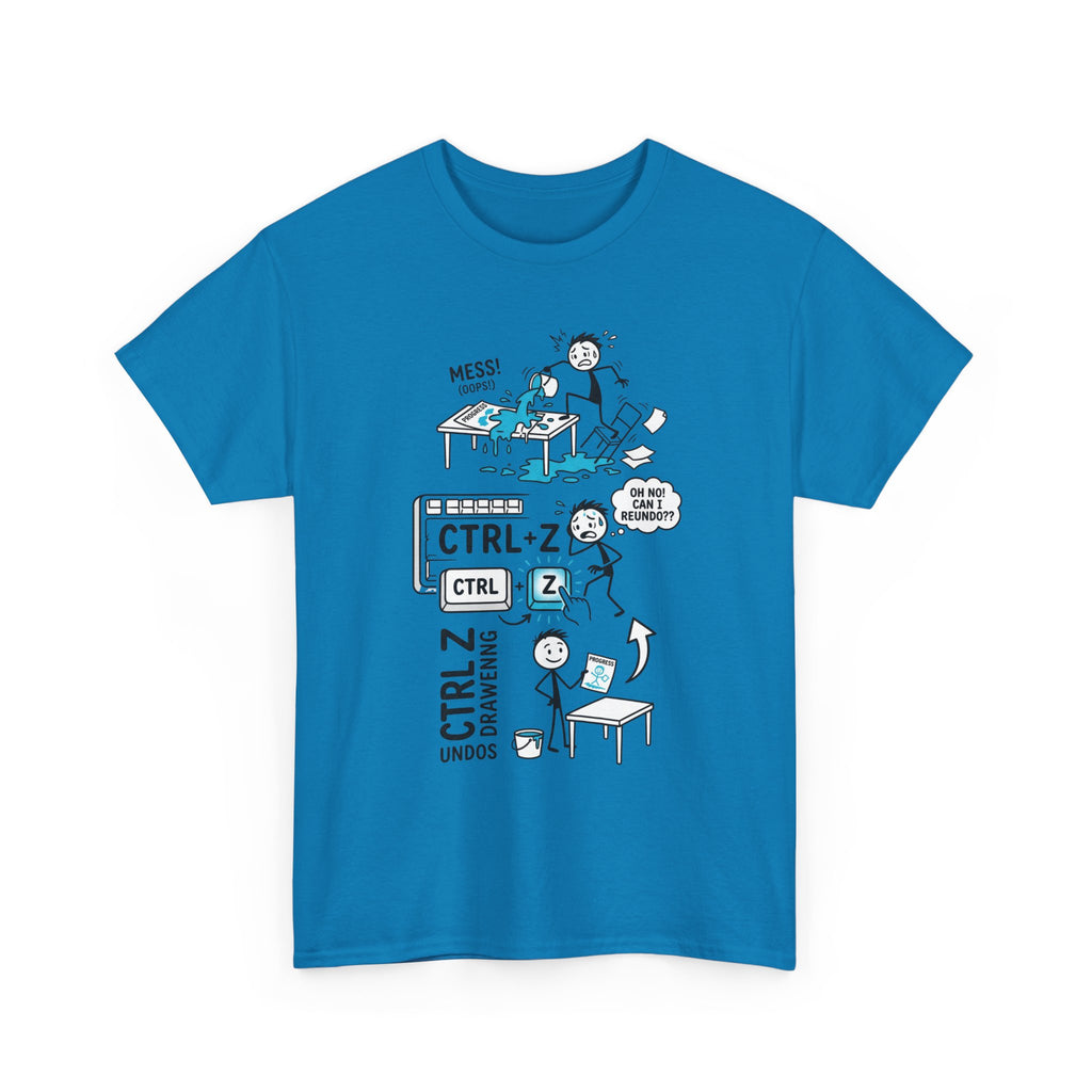 Ctrl Z Funny Graphic T-Shirt – Undo Computer Chaos Tee for Coders & Designers