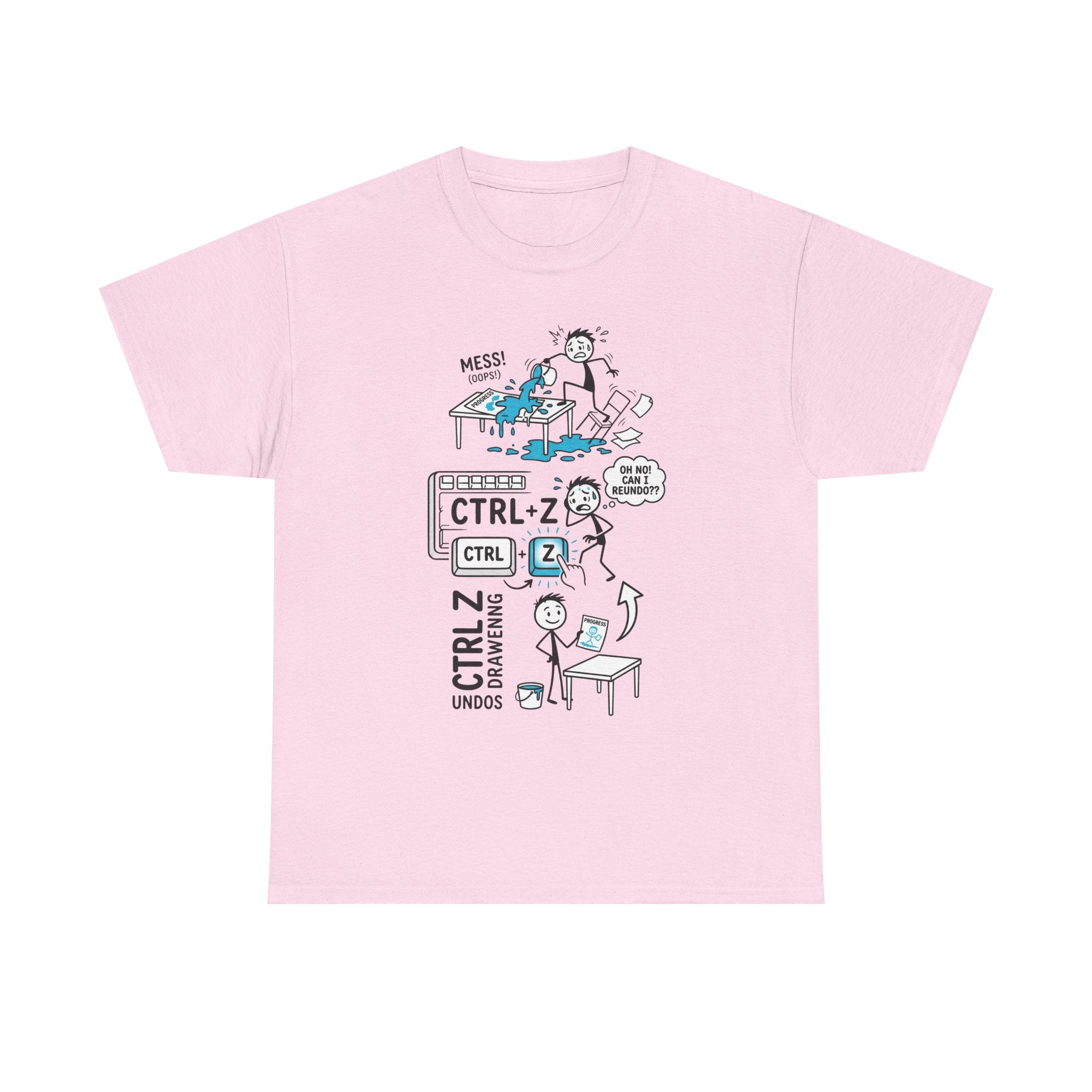 Ctrl Z Funny Graphic T-Shirt – Undo Computer Chaos Tee for Coders & Designers
