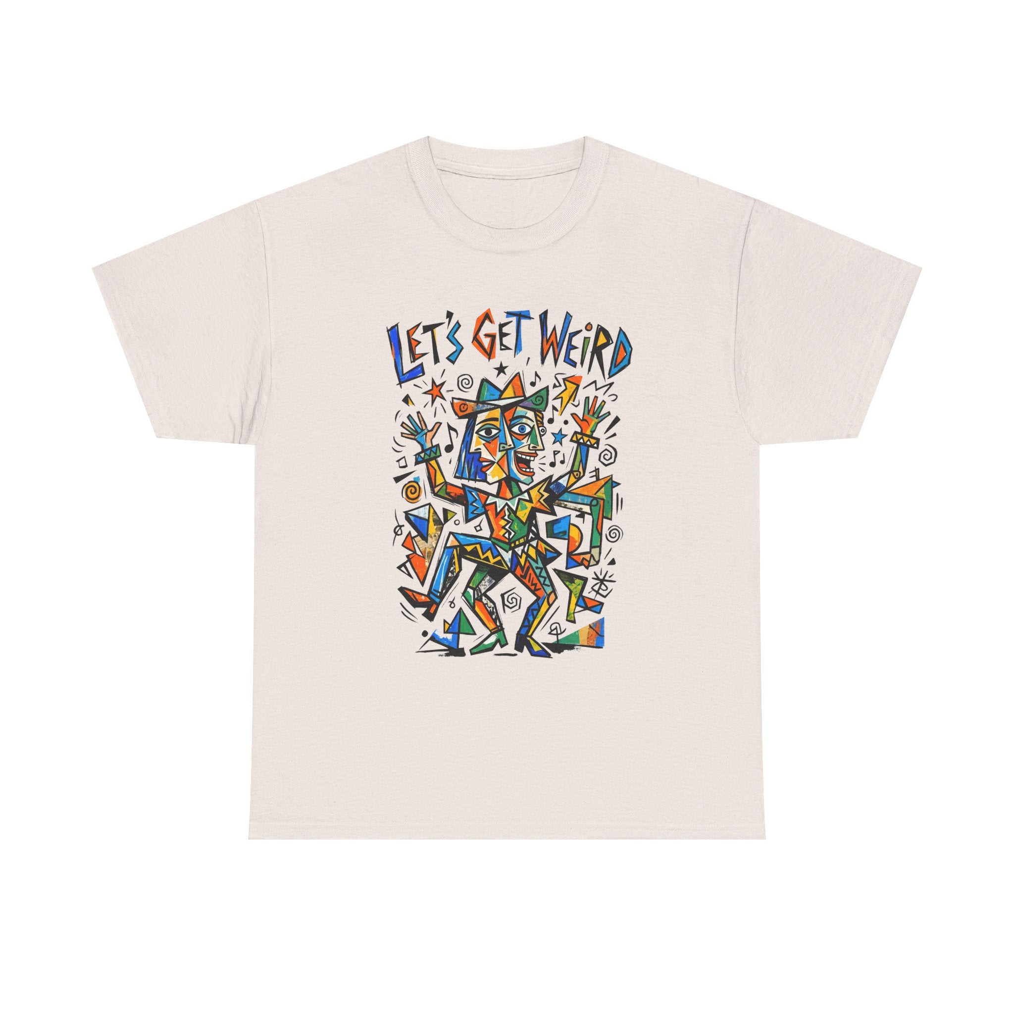 Let's Get Weird T‑Shirt — Colorful Abstract Party Graphic Tee