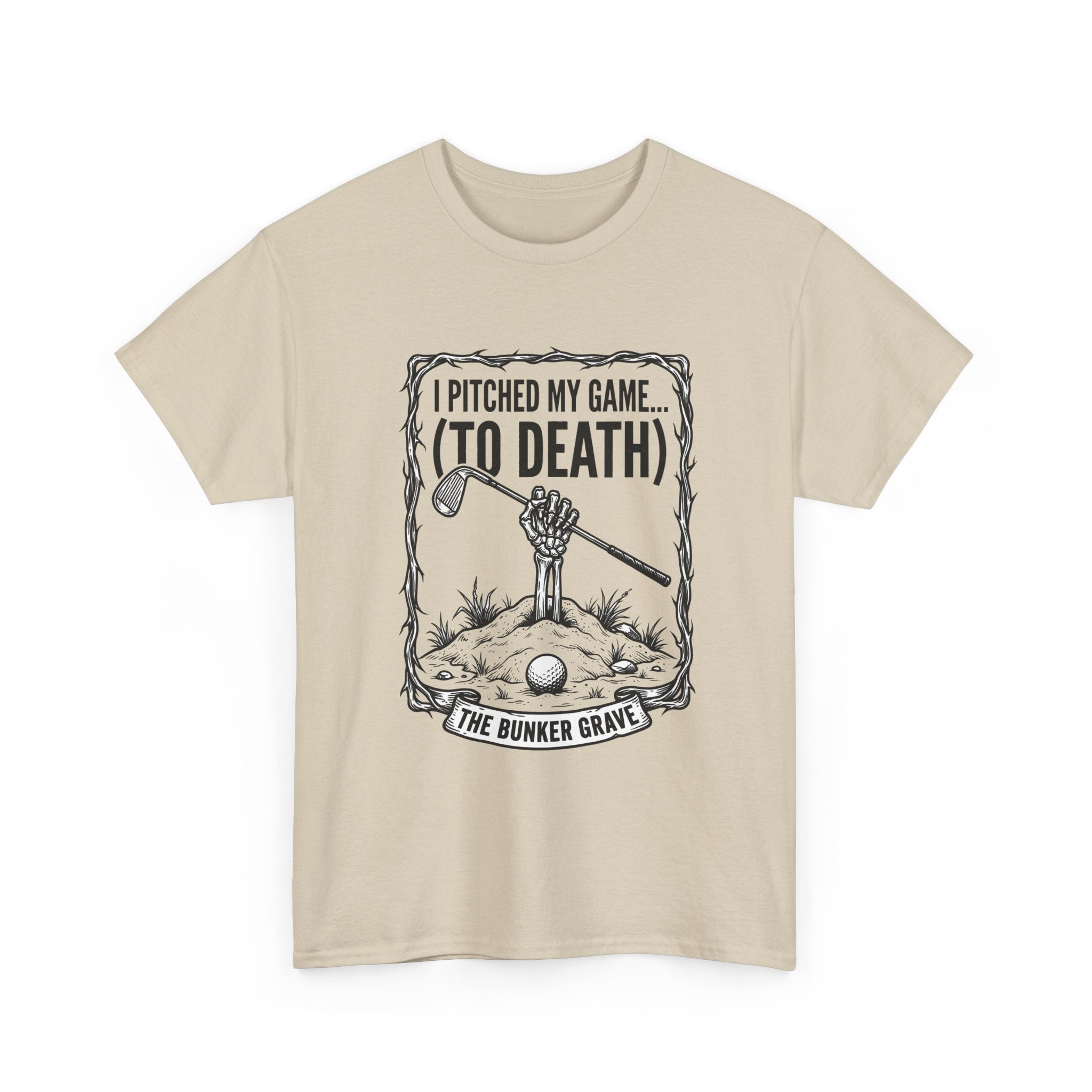 Golf 'I Pitched My Game (To Death)' T-Shirt – Funny Golfer Graphic Tee