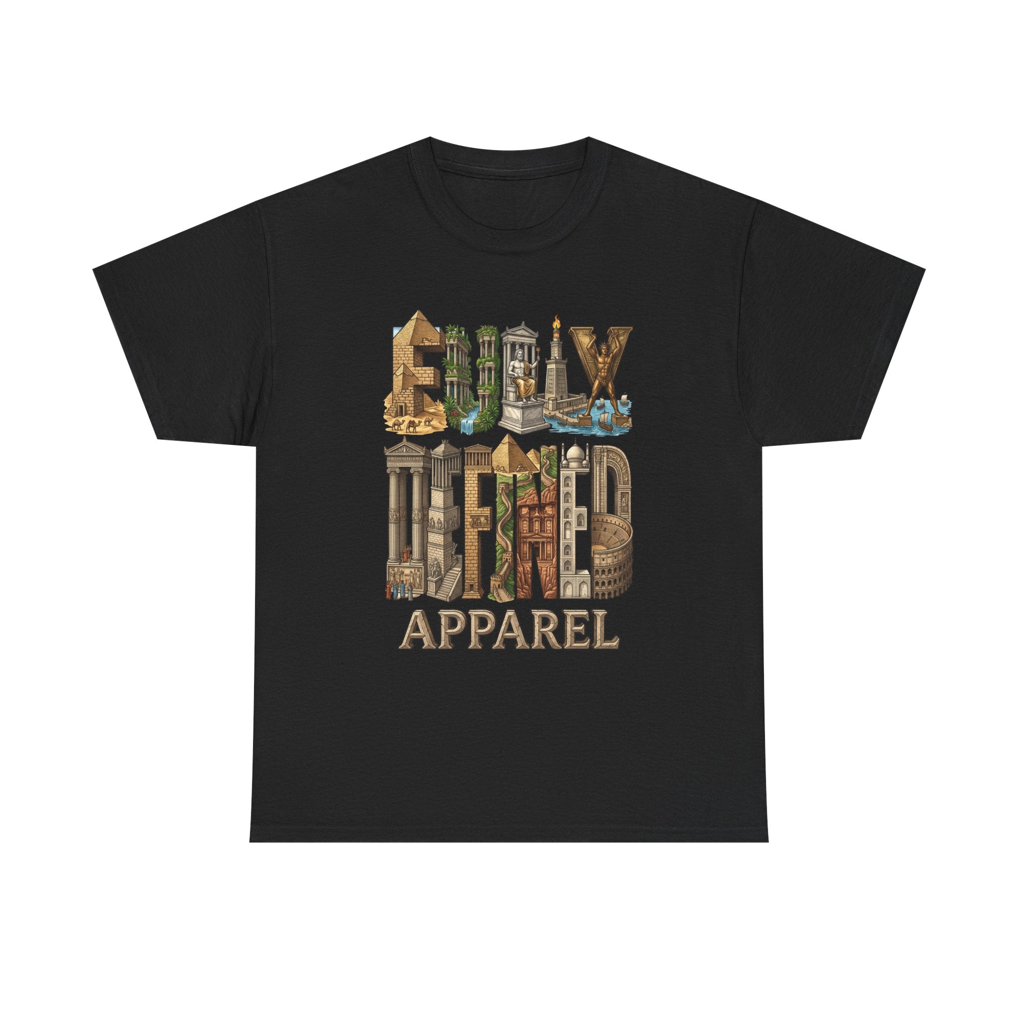 Fully Defined Apparel T‑Shirt — Wonders of the World Graphic Tee
