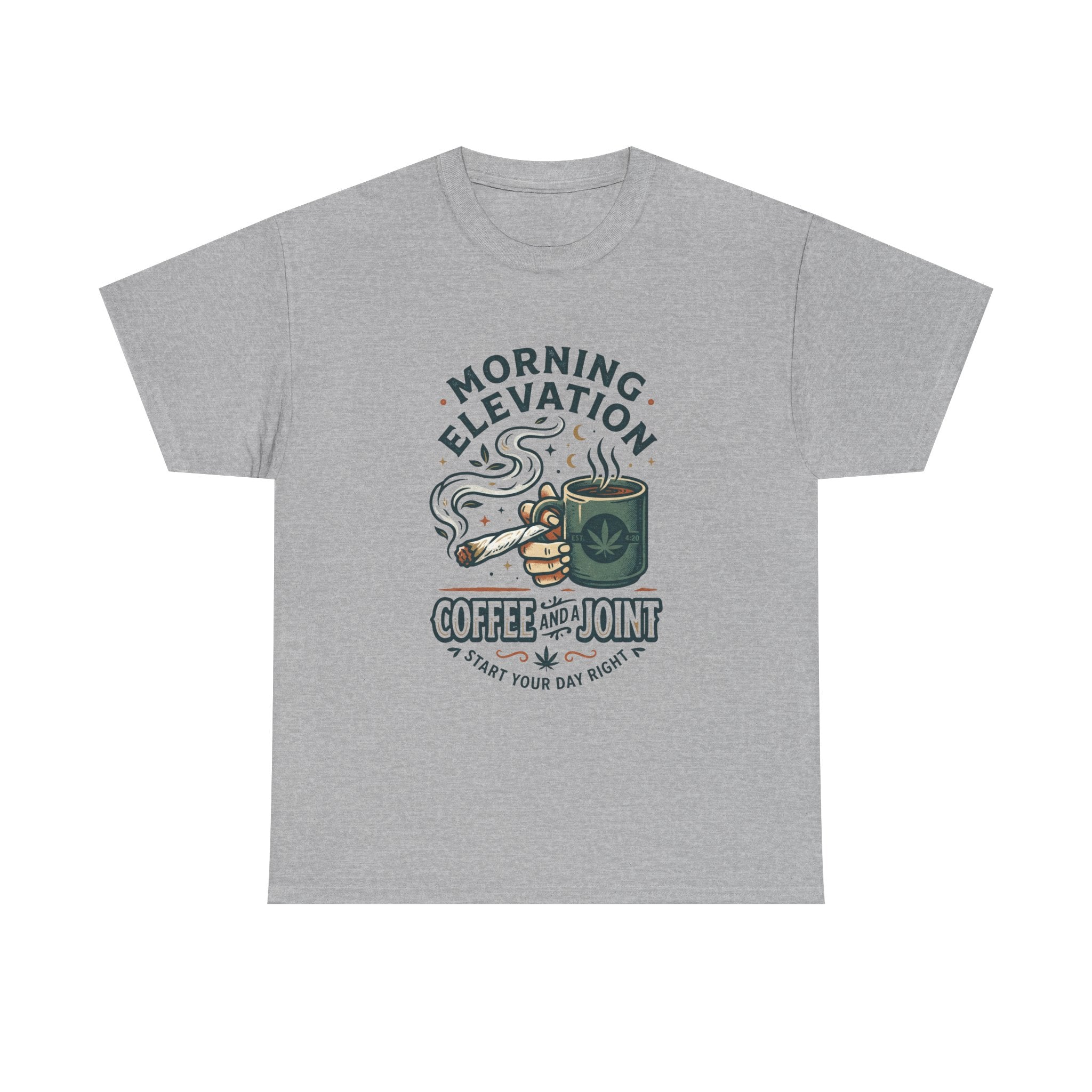 Coffee & Joint T-Shirt — Morning Elevation Graphic Tee