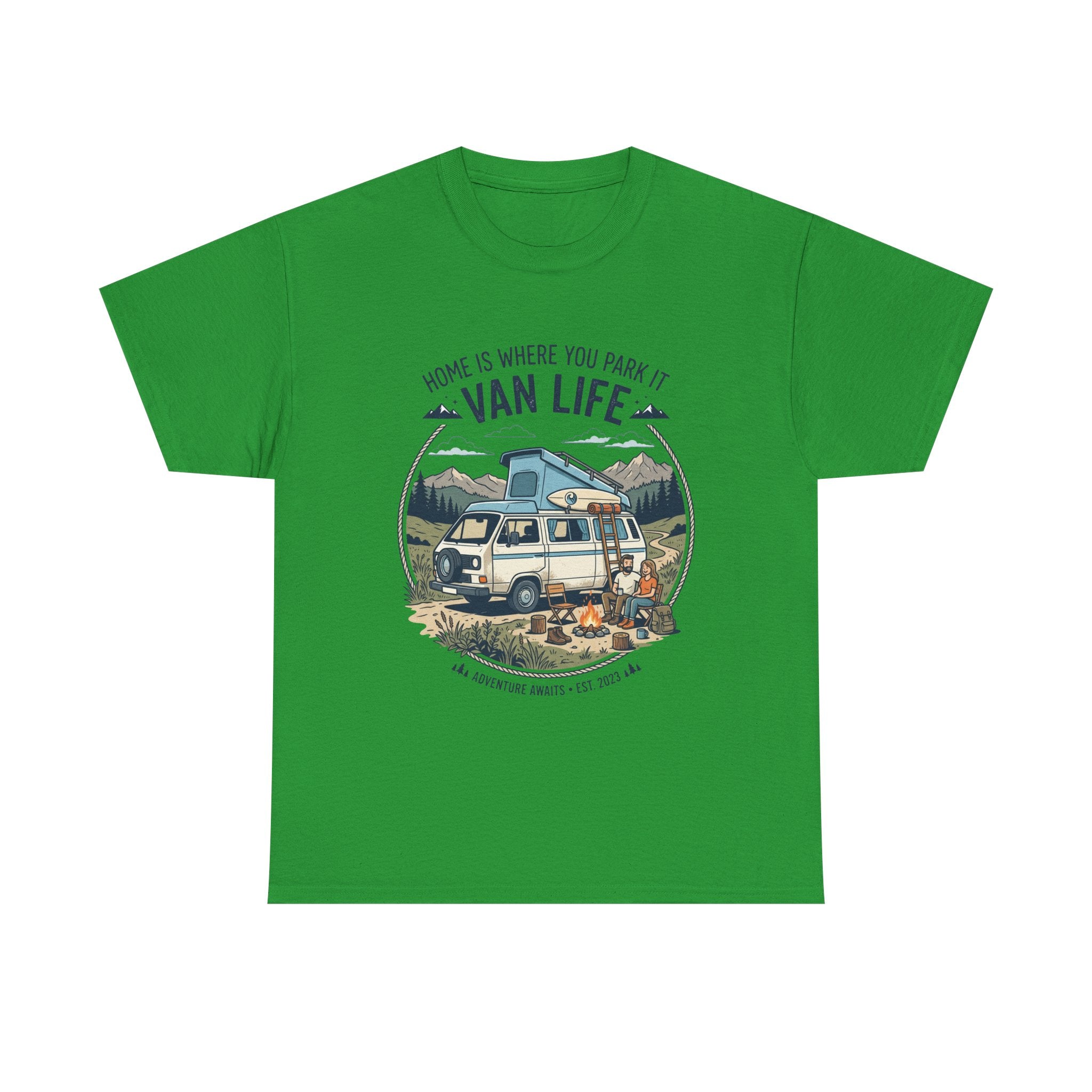 Van Life T-Shirt — "Home Is Where You Park It" Adventure Tee