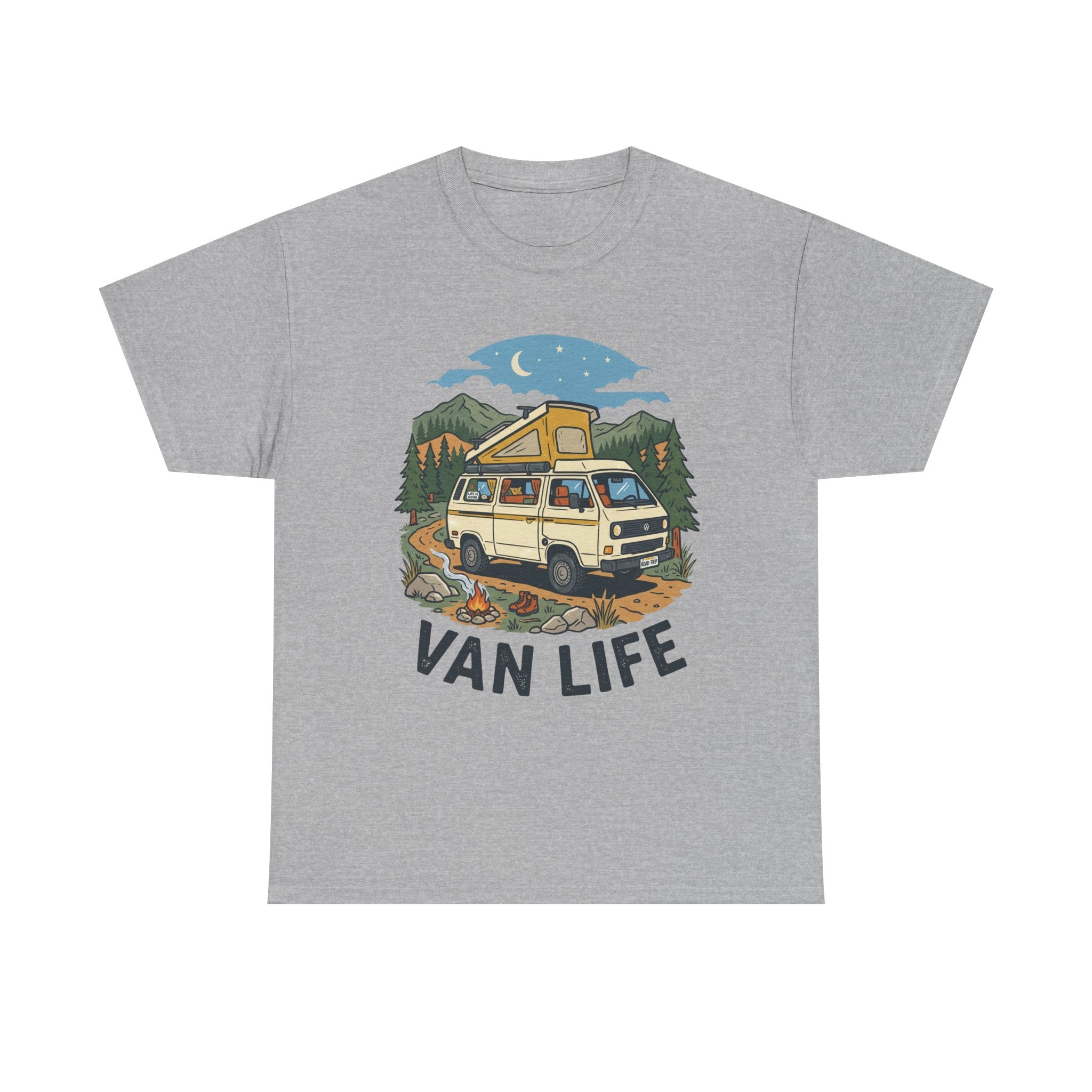 Van Life Tee — Vintage Camper Graphic T-Shirt