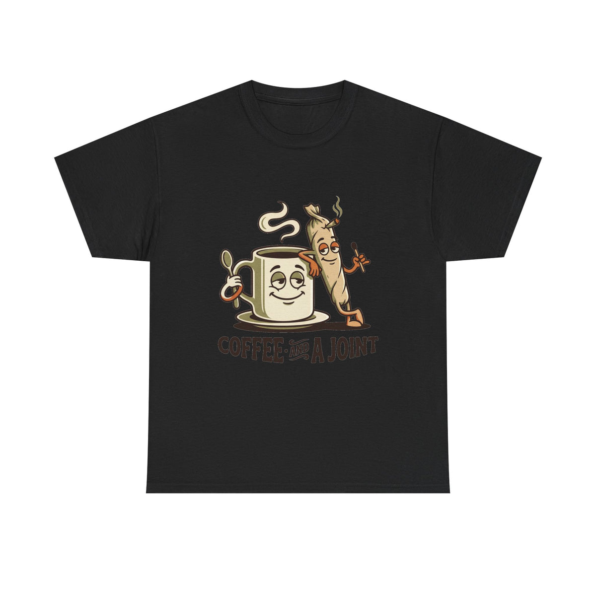 a Coffee and a Joint T-Shirt — Funny Stoner Coffee Tee