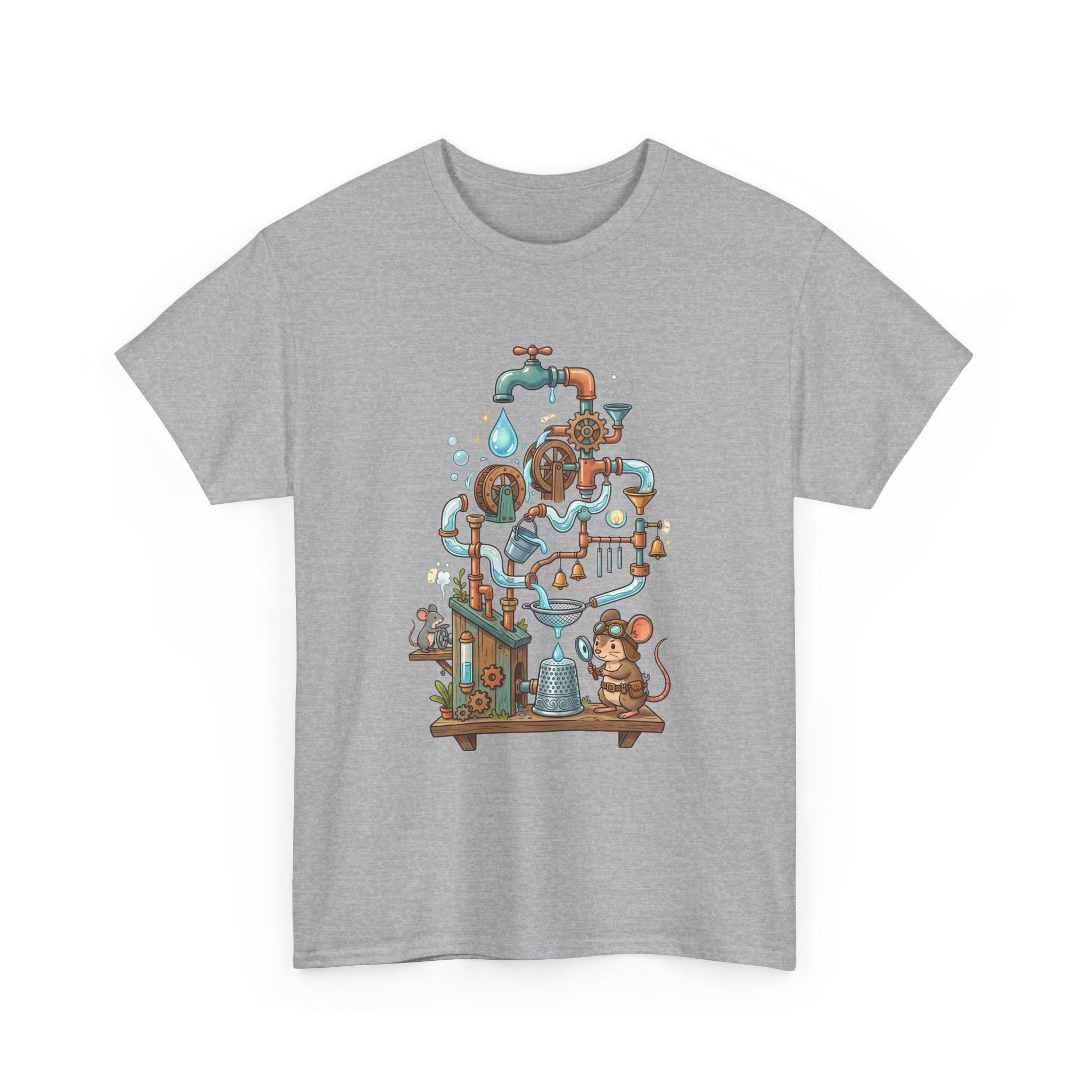 Water Machine T-Shirt — Cute Mouse Contraption Tee