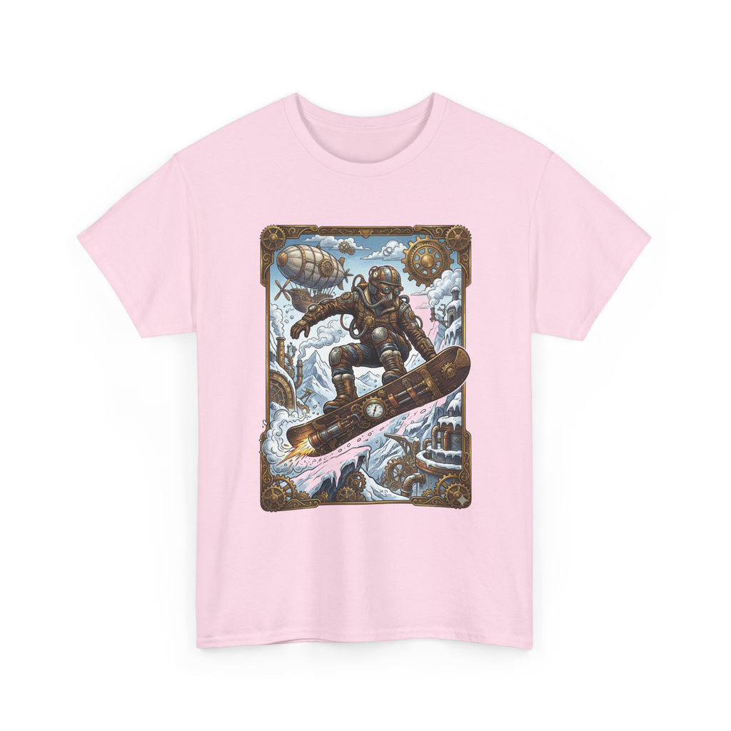 Steampunk Snowboarder Tee — Vintage Deep-Sea Snowboarding Graphic Shirt