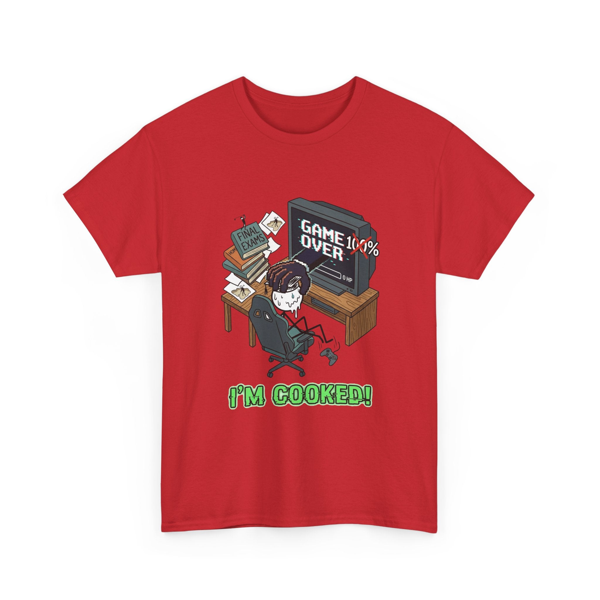 Gamer 'Game Over I'm Cooked' Graphic Tee