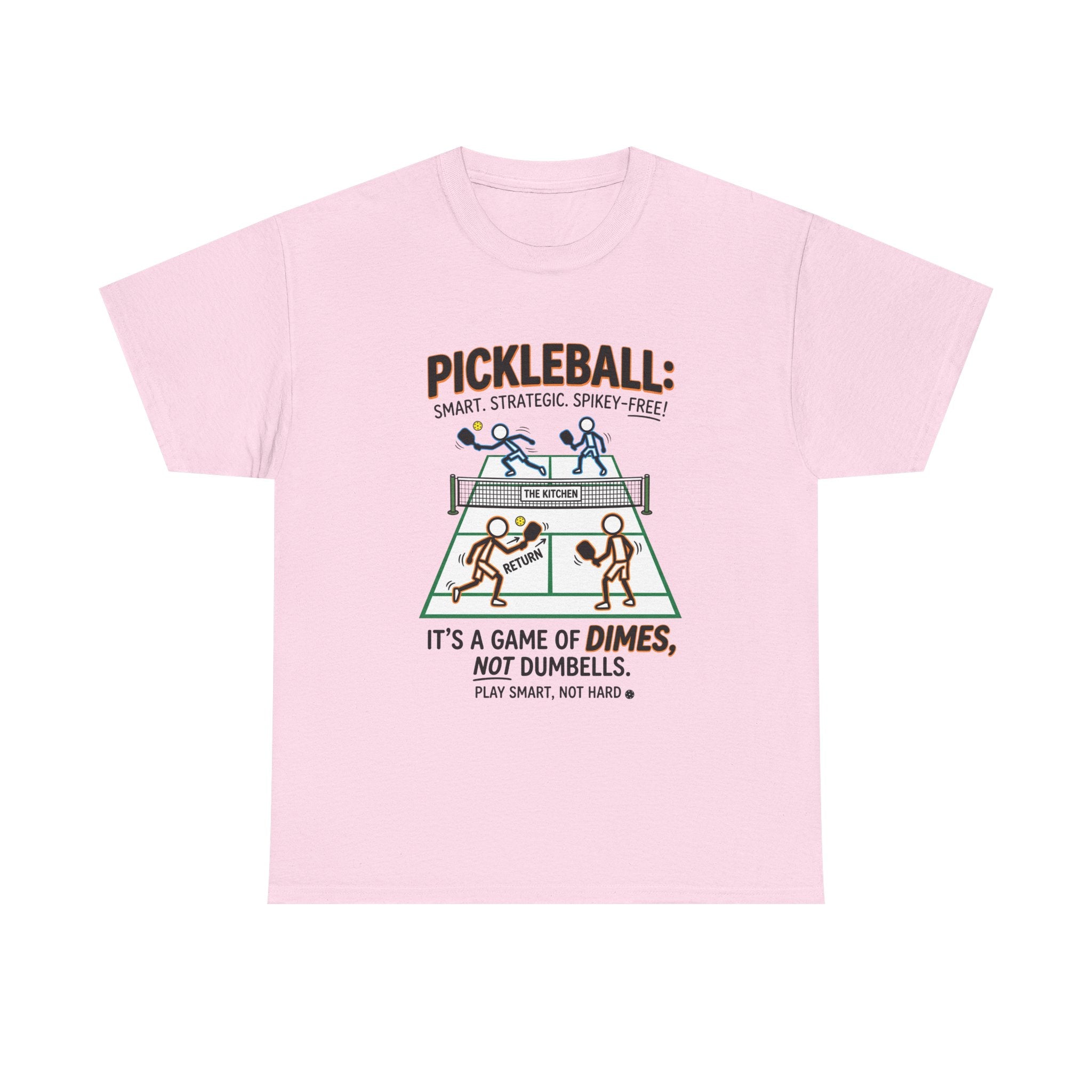 Pickleball Tee — "Pickleball: It’s a Game of Dimes, Not Dumbells" Casual Sports Shirt