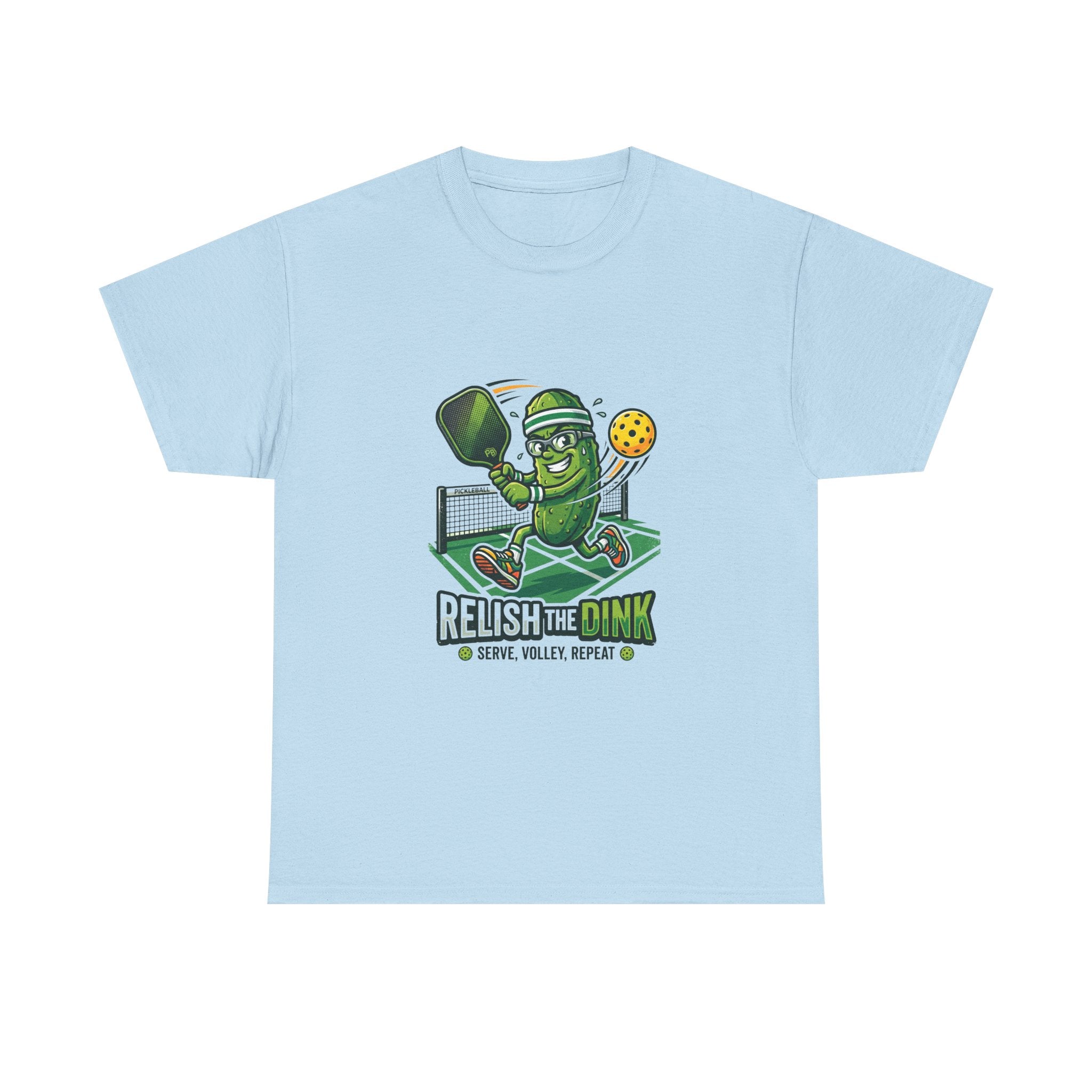 Pickleball 'Relish the Dink' T-Shirt – Funny Pickle Character Paddle Tee