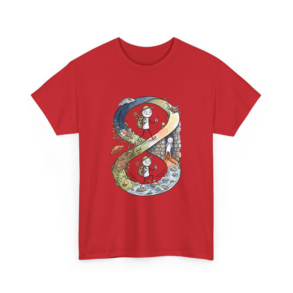 a Infinity Hiking Tee — Day & Night Nature Adventure Graphic T-Shirt