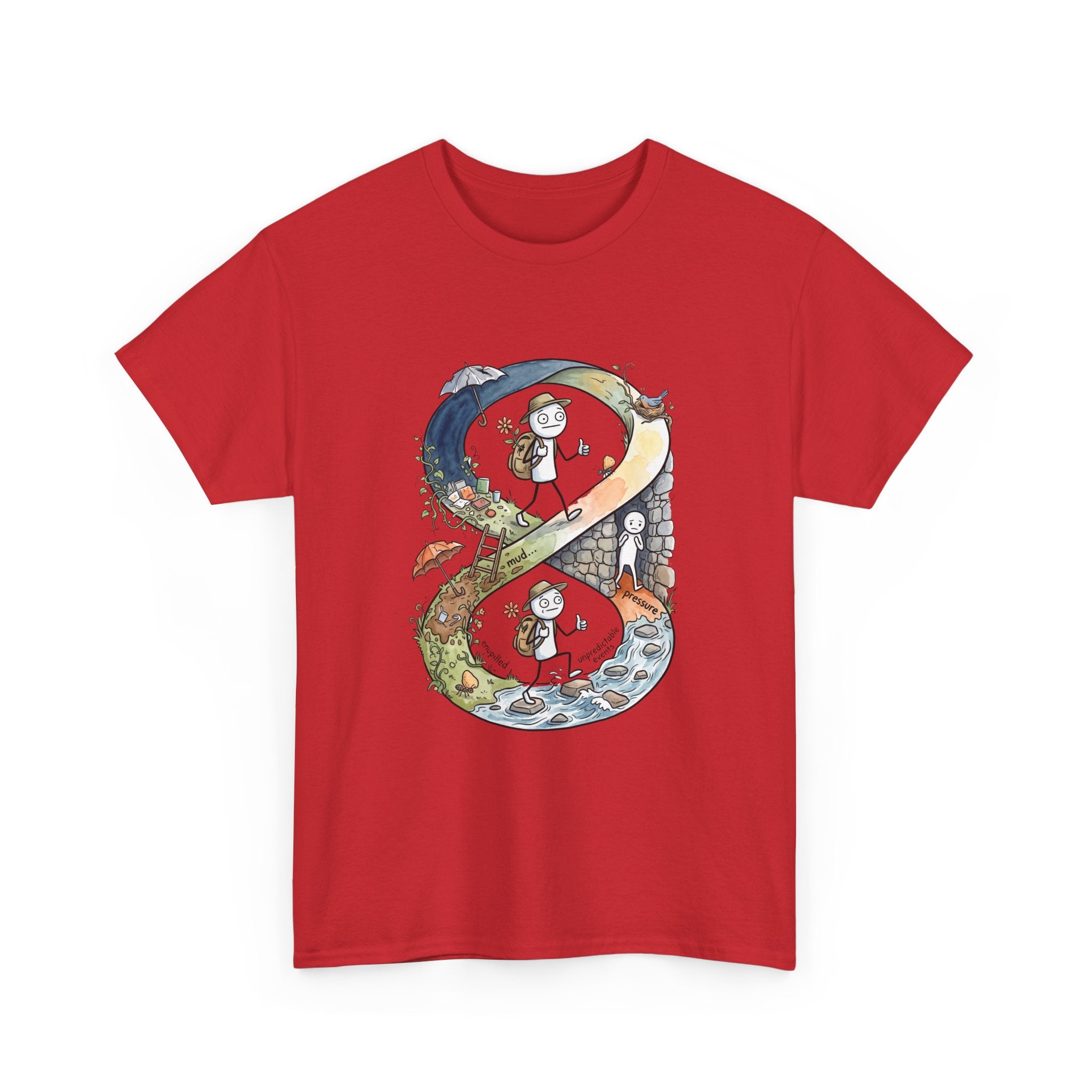 a Infinity Hiking Tee — Day & Night Nature Adventure Graphic T-Shirt