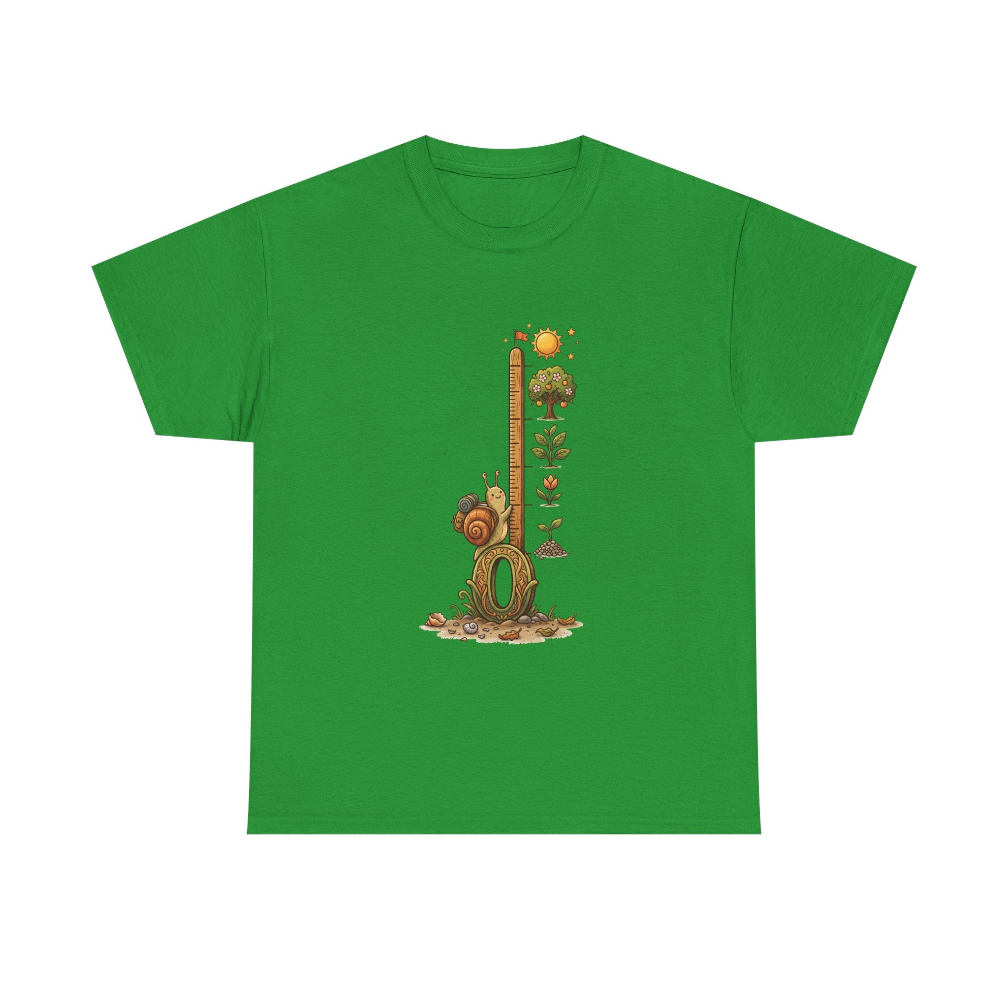 Growth Meter Graphic Tee — Cute Bear Planting Height Chart T-Shirt