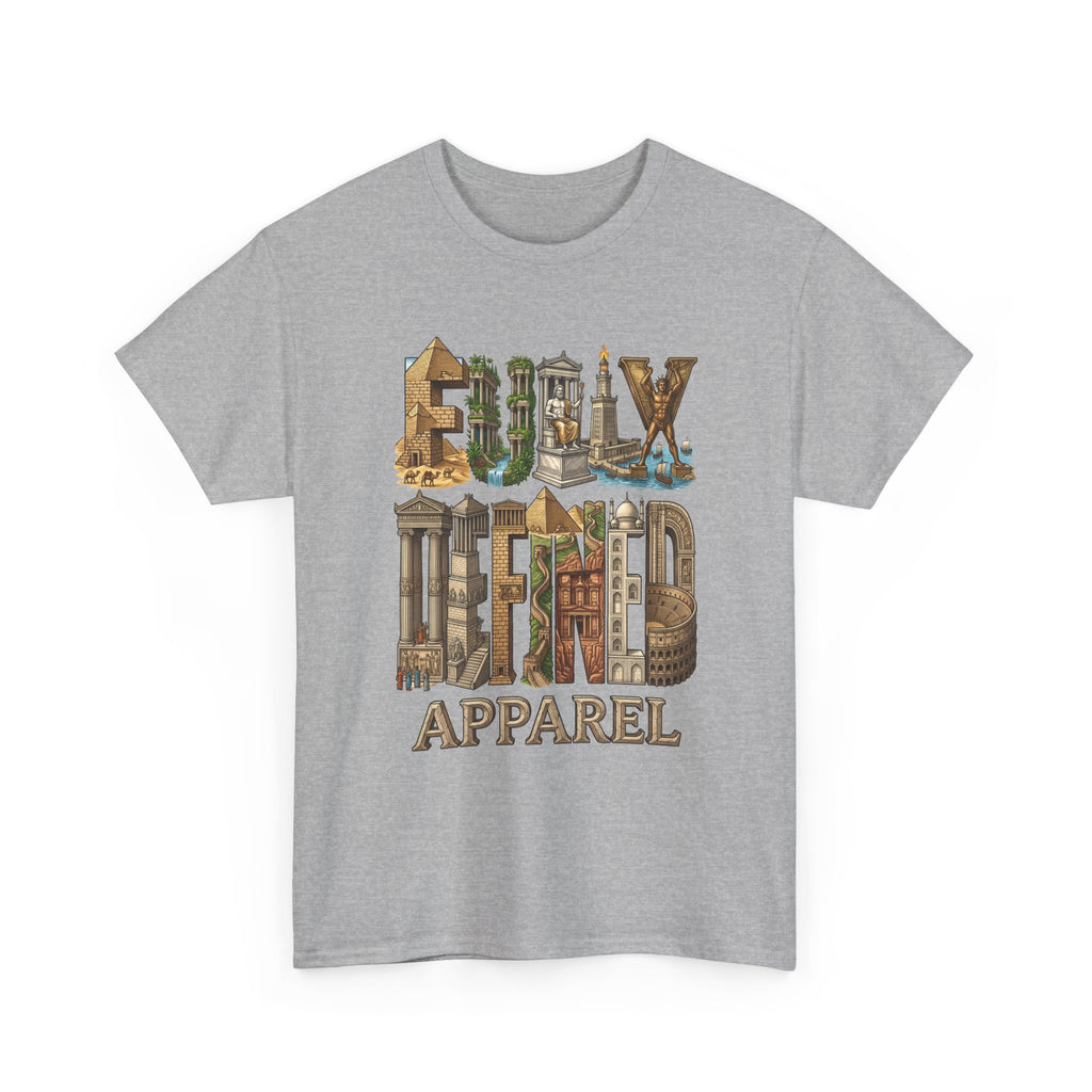 Fully Defined Apparel T‑Shirt — Wonders of the World Graphic Tee