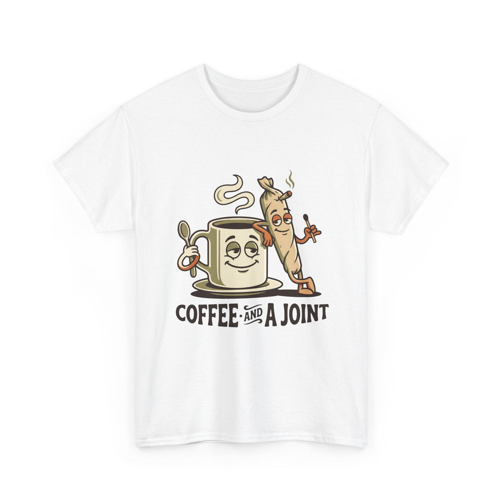 Coffee and a Joint T-Shirt — Funny Stoner Coffee Tee
