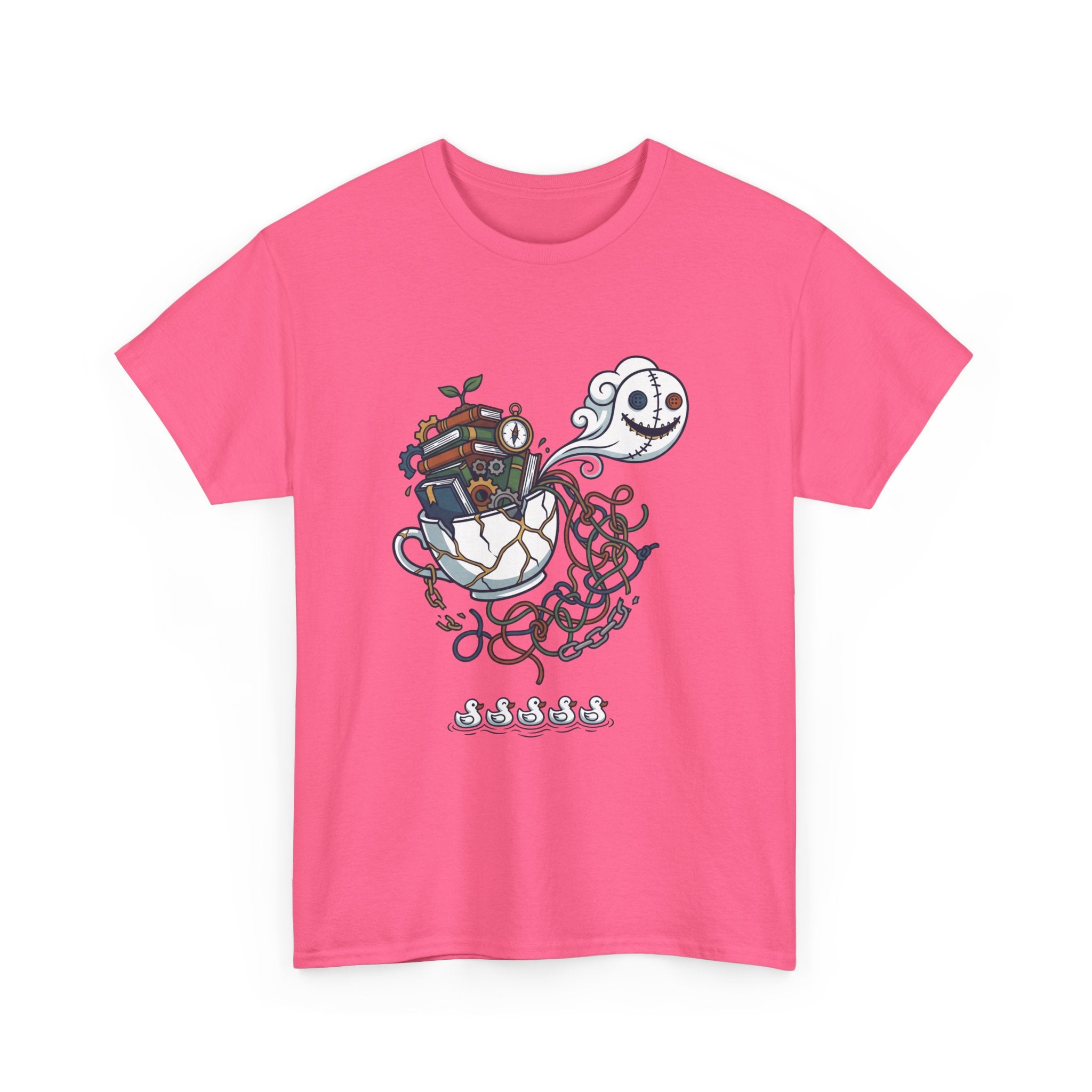 T-Shirt — Whimsical Ghost Ship Illustration Tee