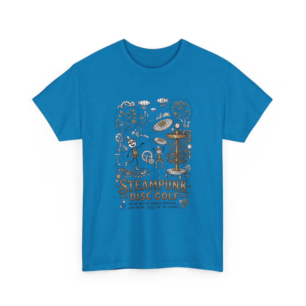 Steampunk Disc Golf T-Shirt — Vintage Victorian Disc Golf Design