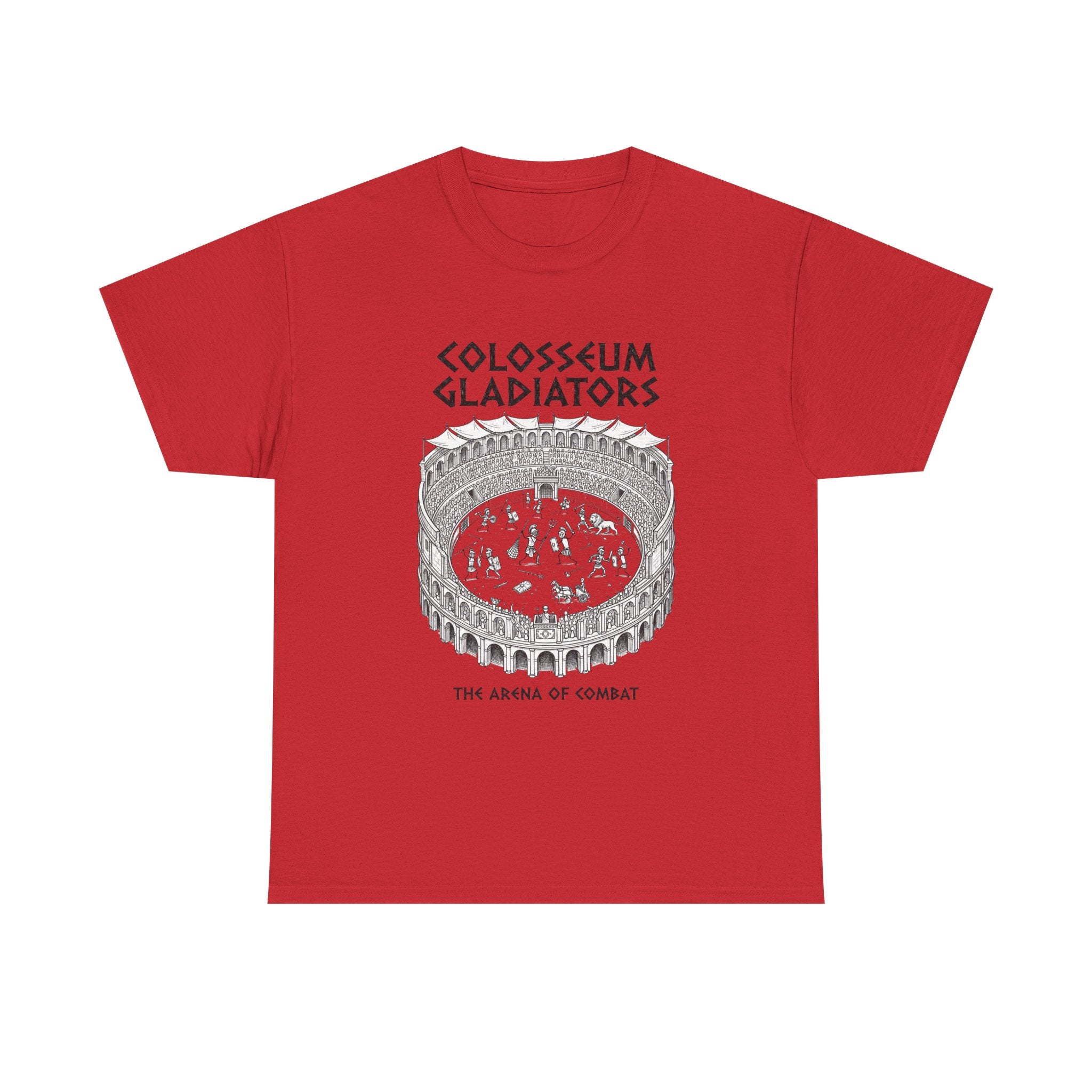 Colosseum Gladiators Tee — Ancient Roman Arena Graphic T-Shirt