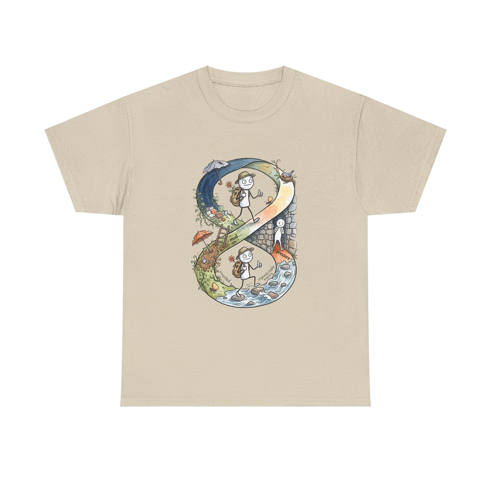 a Infinity Hiking Tee — Day & Night Nature Adventure Graphic T-Shirt