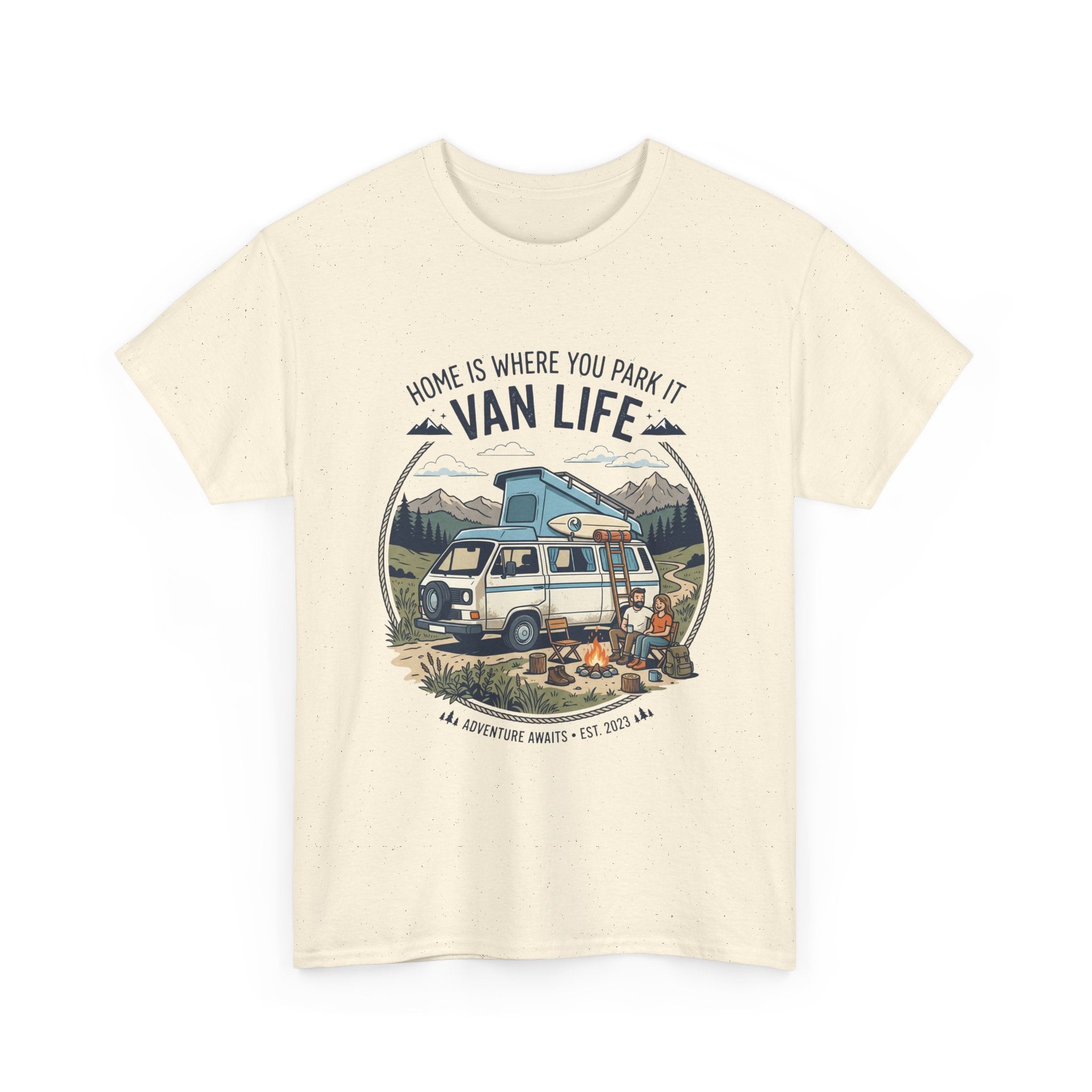 Van Life T-Shirt — "Home Is Where You Park It" Adventure Tee