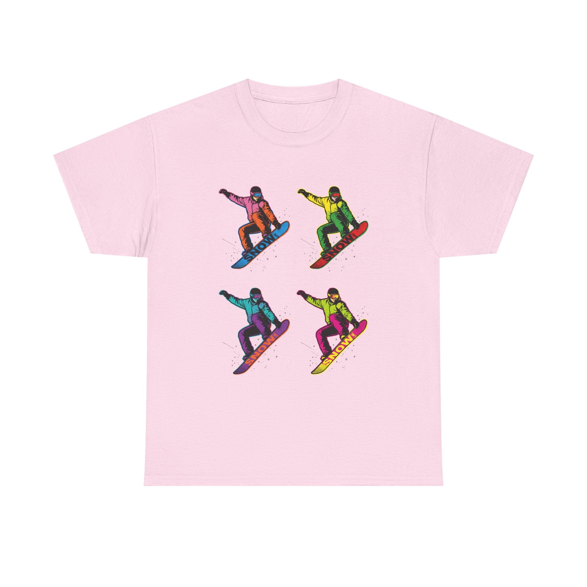 Snowboarder Pop Art T-Shirt – Colorful Retro Snowboarding Graphic Tee