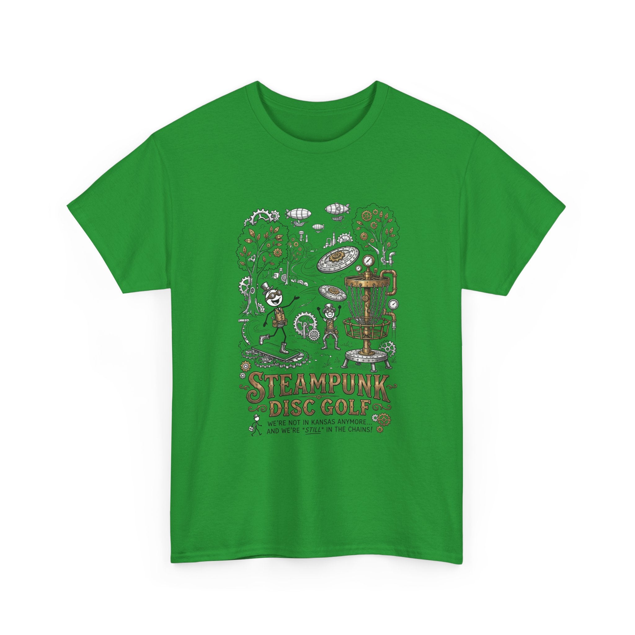 Steampunk Disc Golf T-Shirt — Vintage Victorian Disc Golf Design