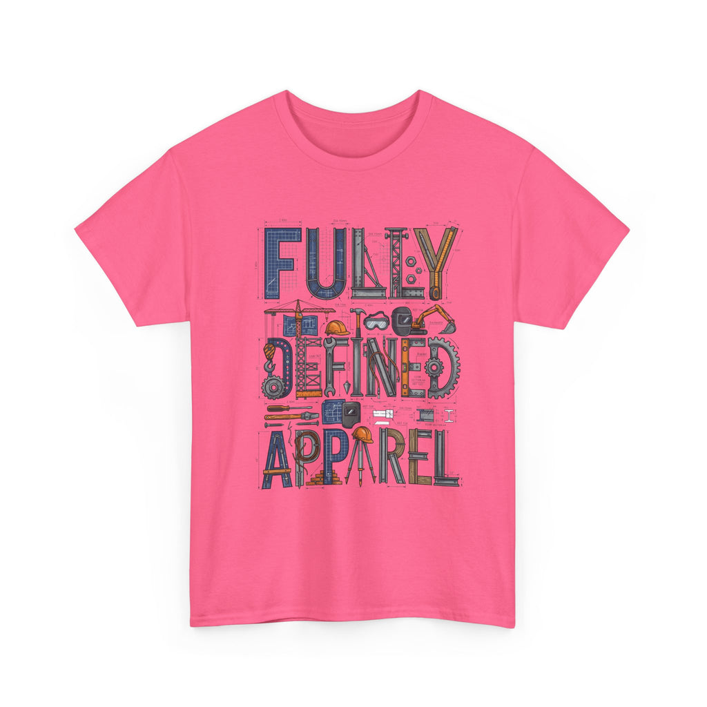 Fully Defined Apparel T-Shirt — Graphic Tee with Retro Tools Design