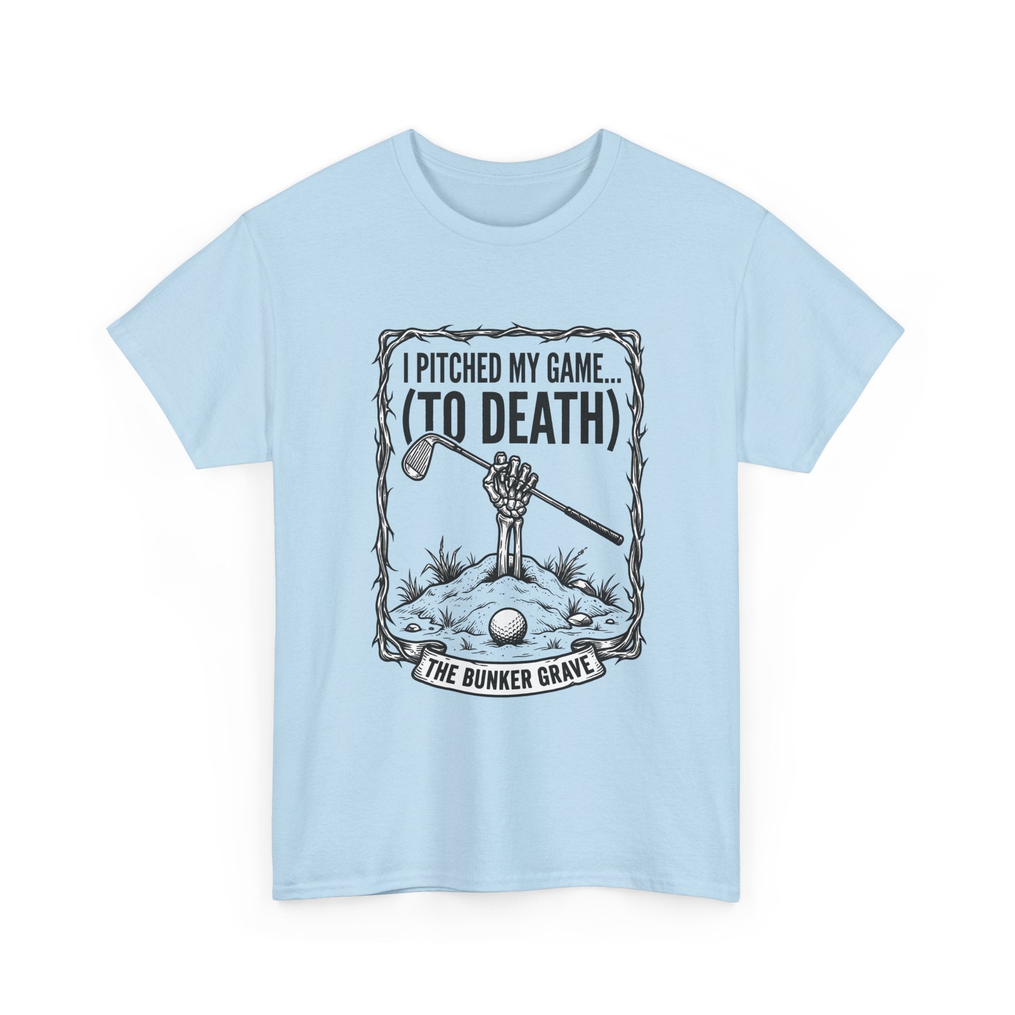 Golf 'I Pitched My Game (To Death)' T-Shirt – Funny Golfer Graphic Tee