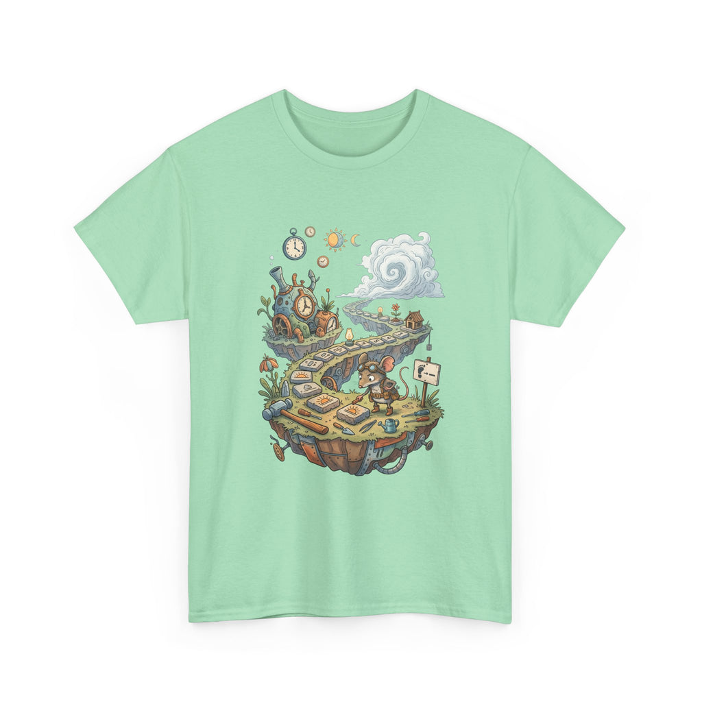 T-Shirt — Fantasy Floating Island Roadmap Illustration Tee