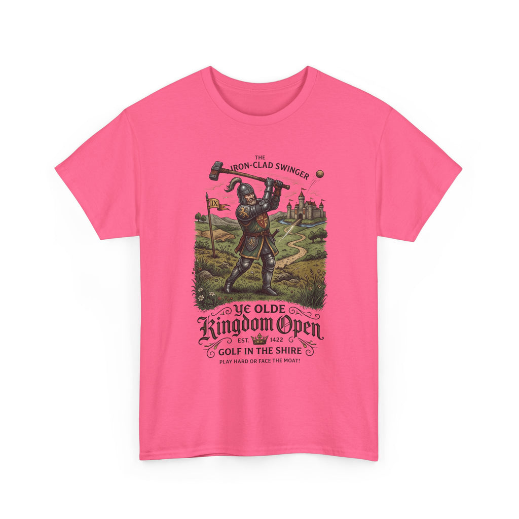 Golf T-Shirt — 'Ye Olde Kingdom Open' Vintage Medieval Golf Graphic Tee