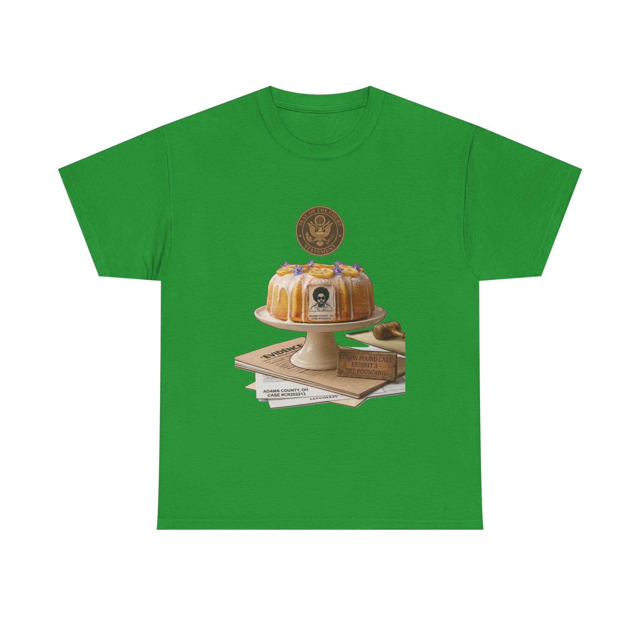 Lemon Pound Cake T‑Shirt — Vintage Baking Illustration Tee