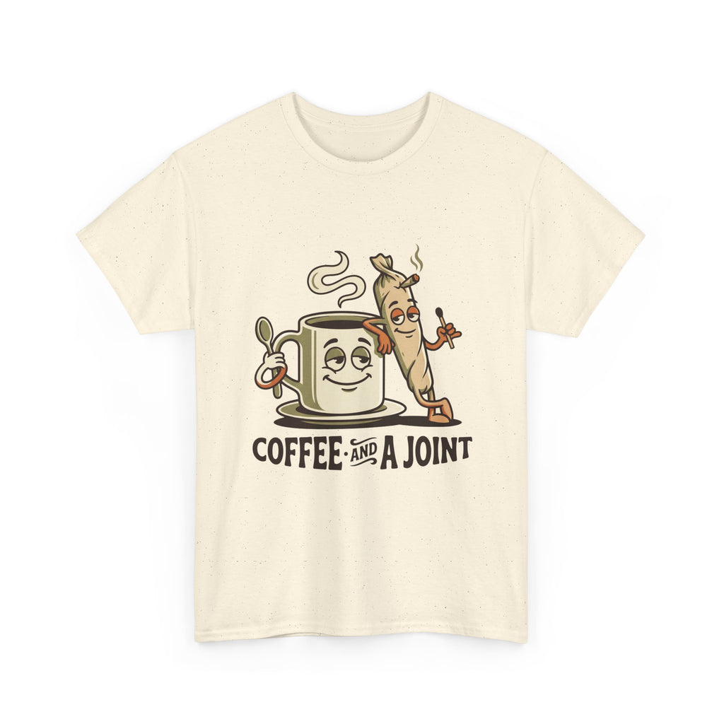 Coffee and a Joint T-Shirt — Funny Stoner Coffee Tee