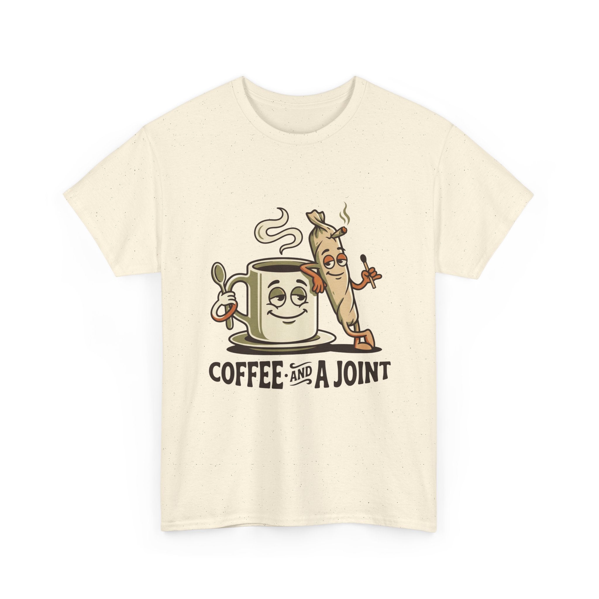 Coffee and a Joint T-Shirt — Funny Stoner Coffee Tee