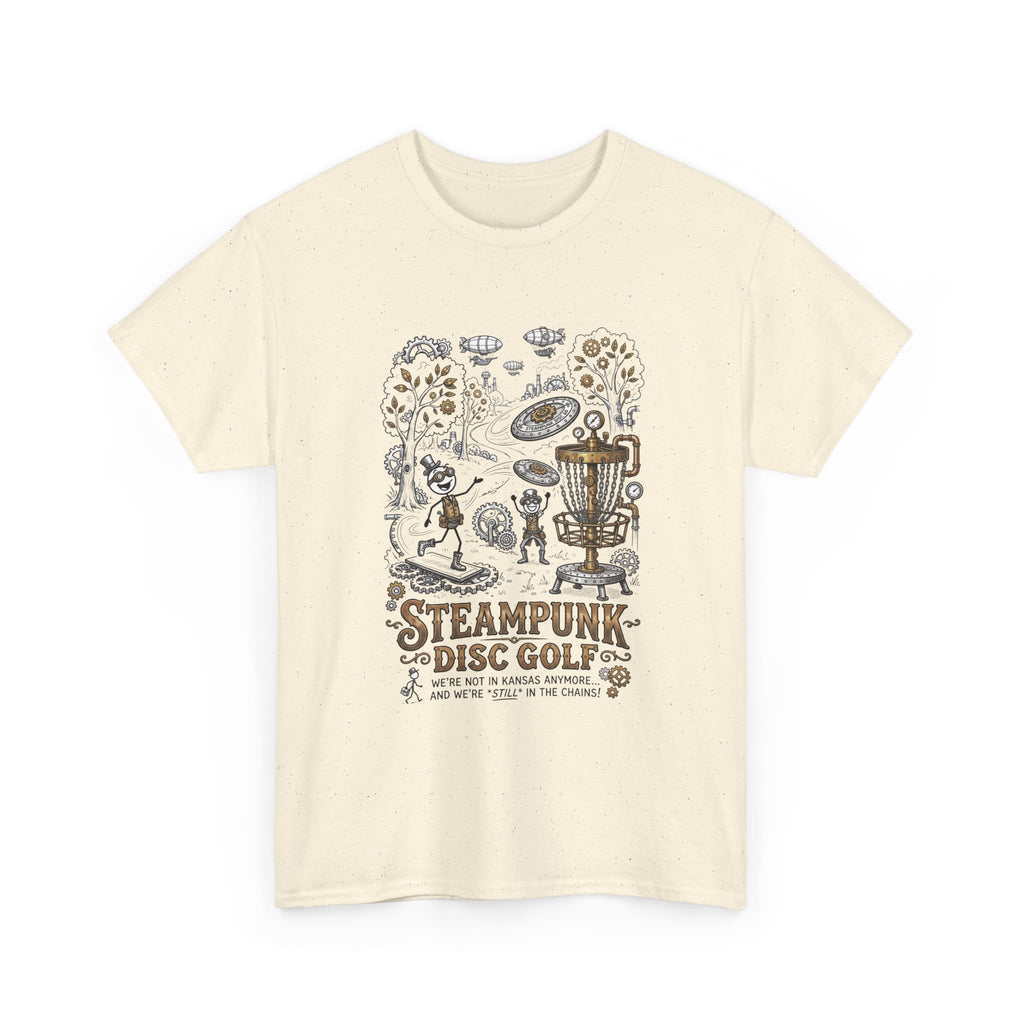 Steampunk Disc Golf T-Shirt — Vintage Victorian Disc Golf Design
