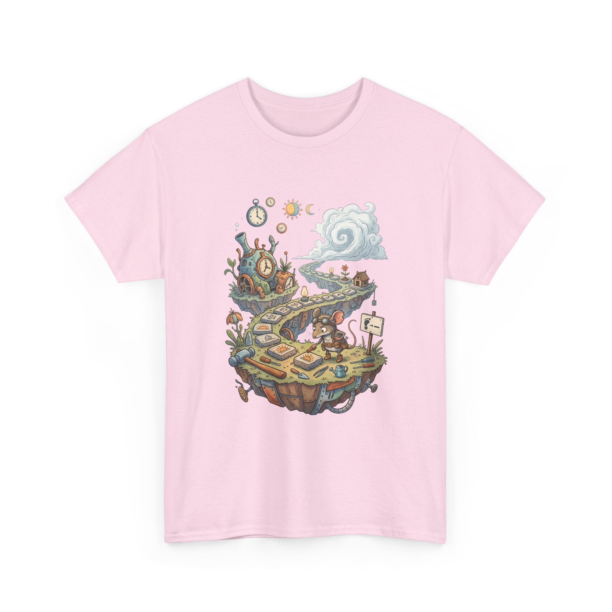 T-Shirt — Fantasy Floating Island Roadmap Illustration Tee