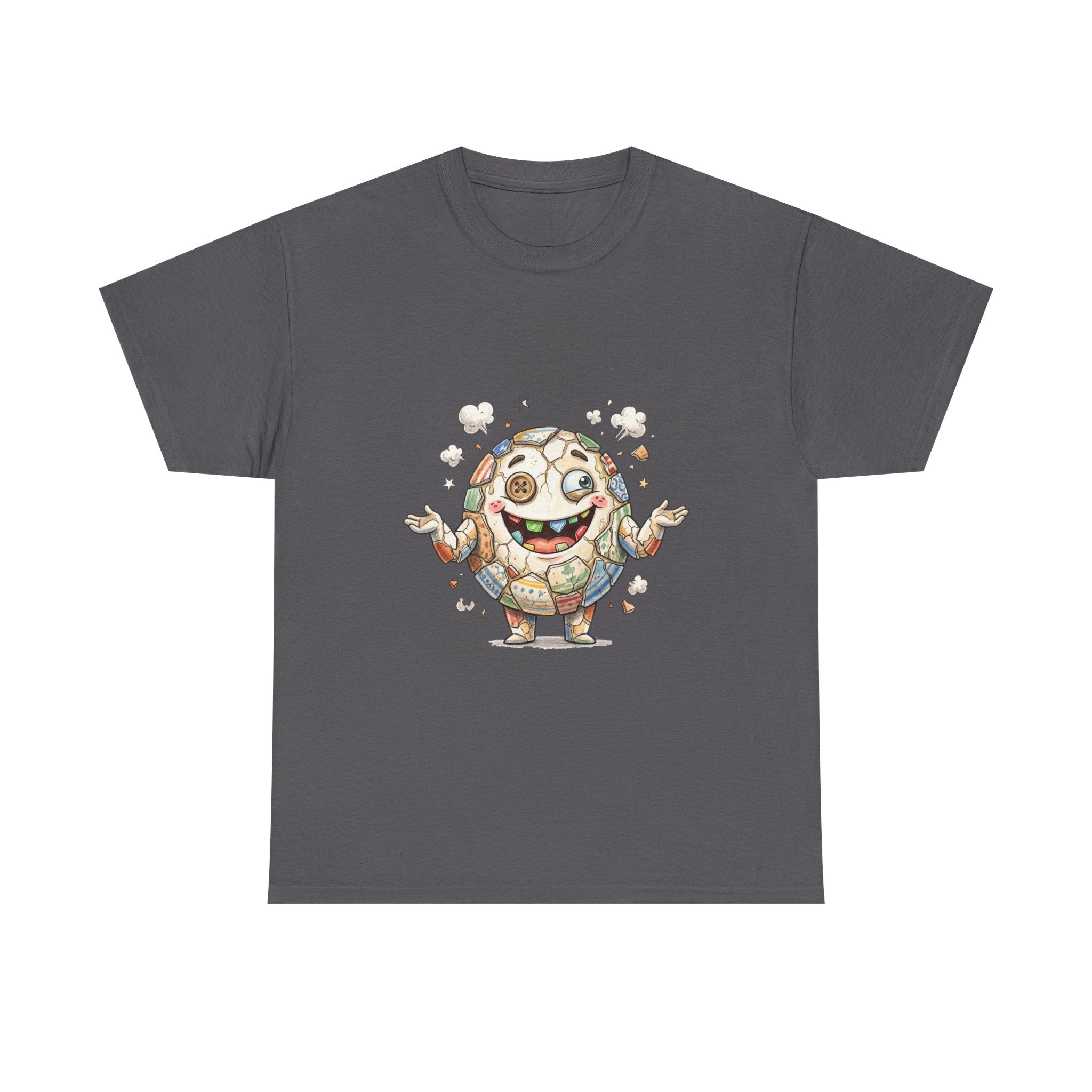 T-Shirt — Cute Kawaii Mosaic Egg Character Illustration Tee