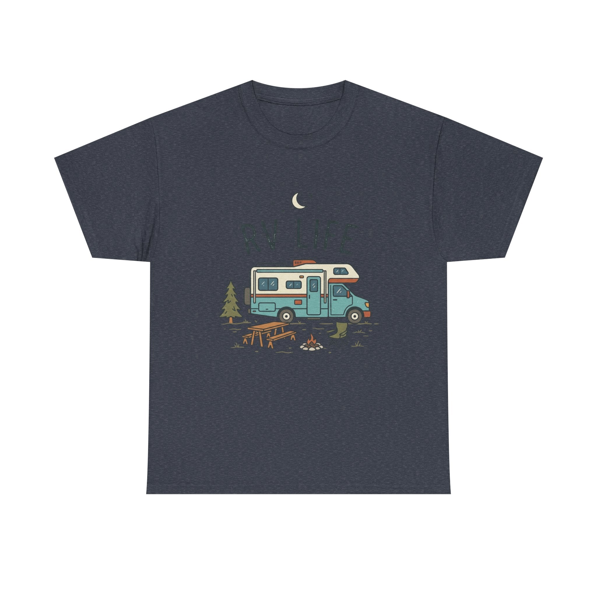 RV Life T‑Shirt — Retro Camper Tee for RV Travelers & Camping Enthusiasts