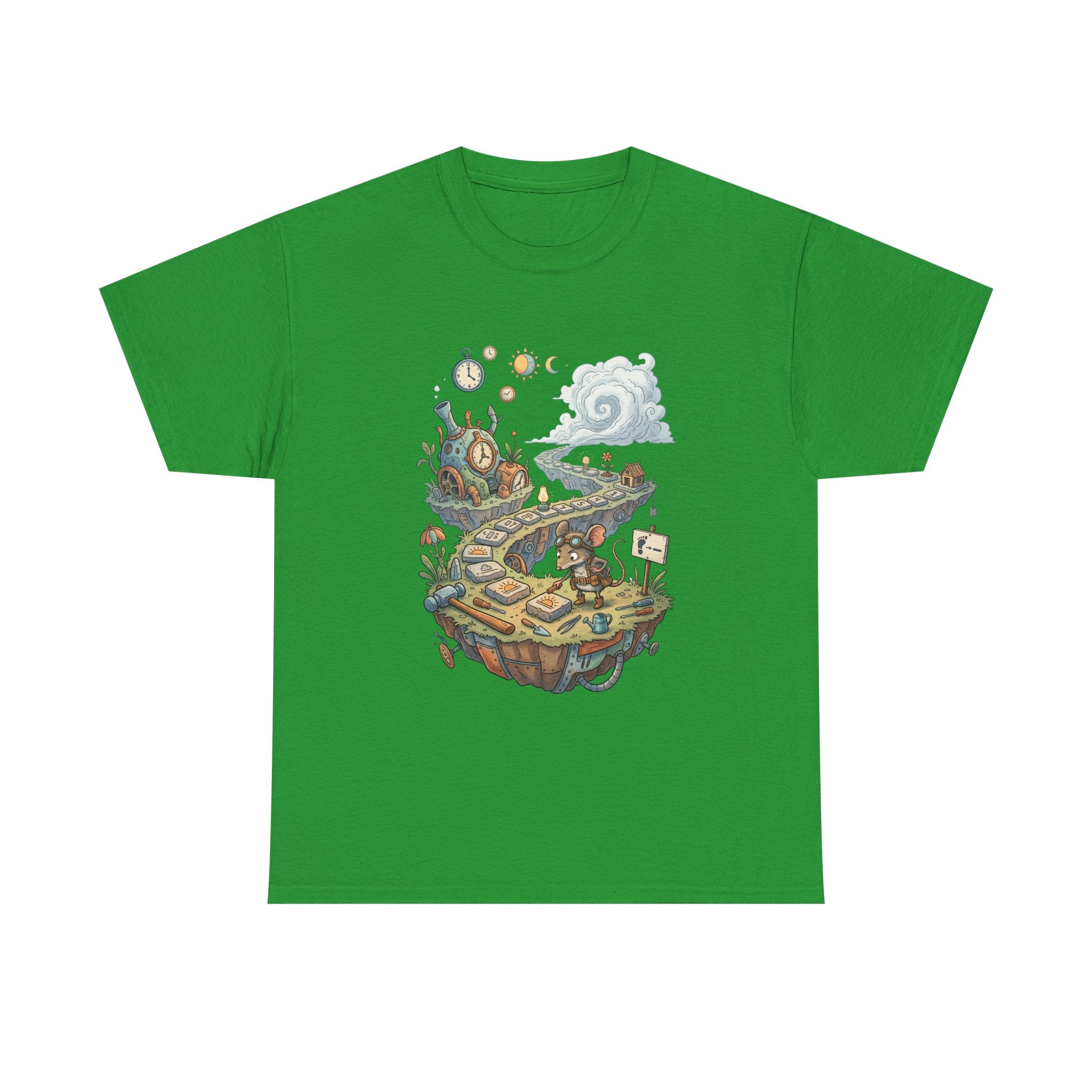T-Shirt — Fantasy Floating Island Roadmap Illustration Tee