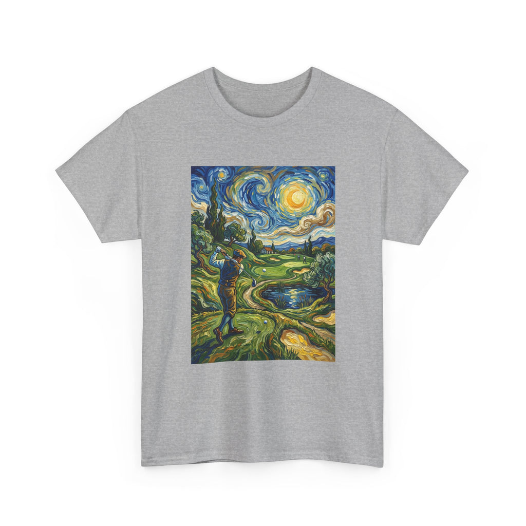 Golf Van Gogh Style T-Shirt — Starry Night Golf Artwork Tee