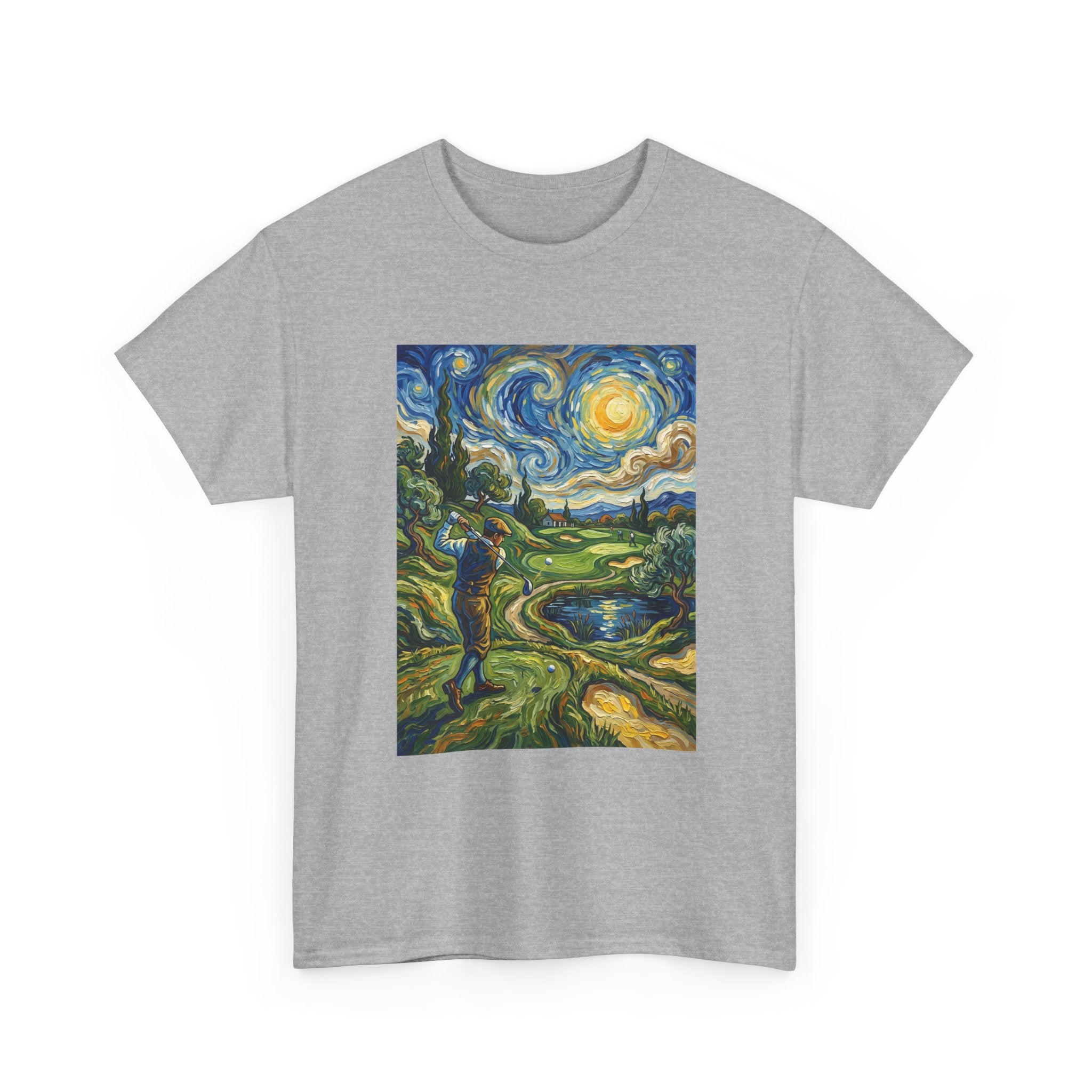 Golf Van Gogh Style T-Shirt — Starry Night Golf Artwork Tee