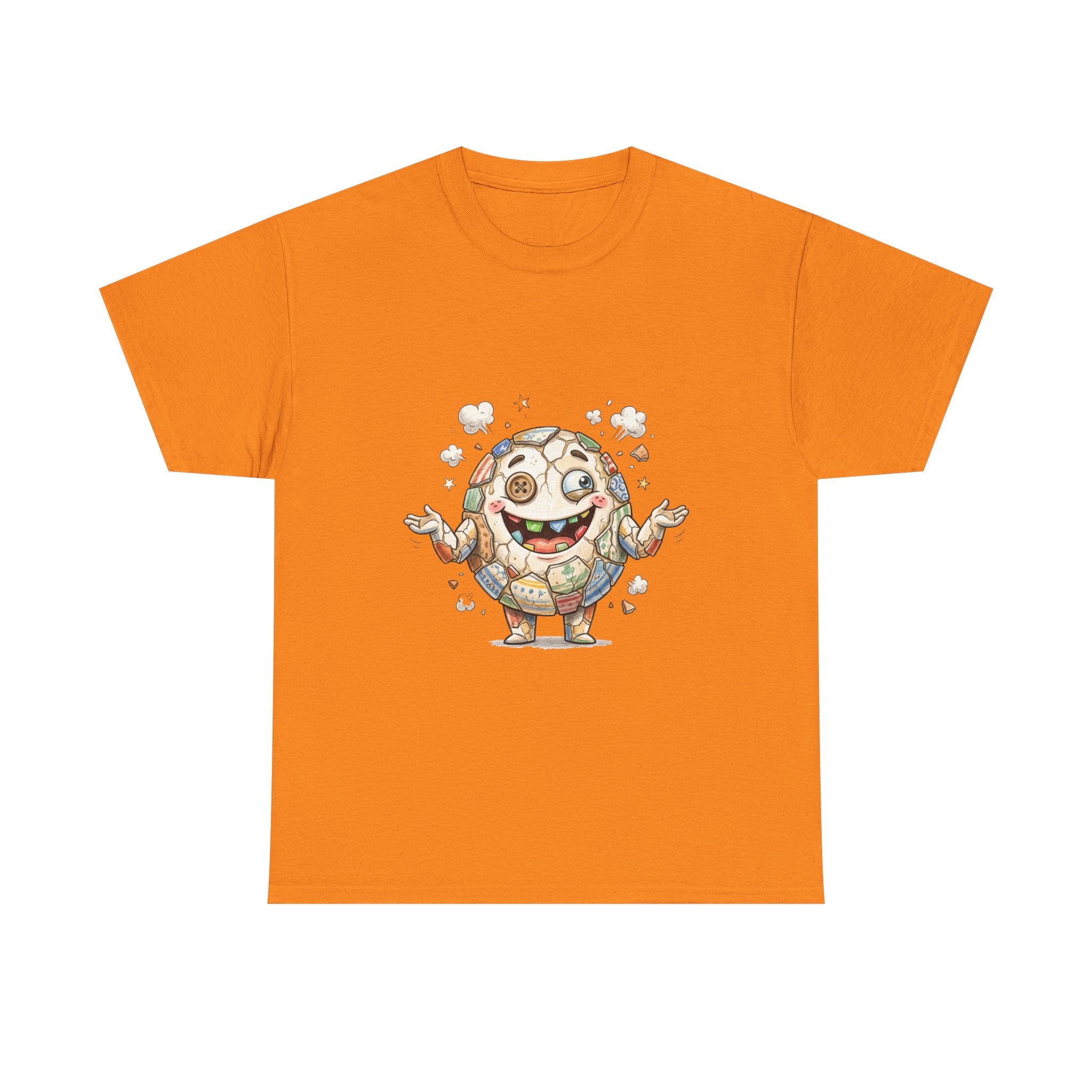 T-Shirt — Cute Kawaii Mosaic Egg Character Illustration Tee