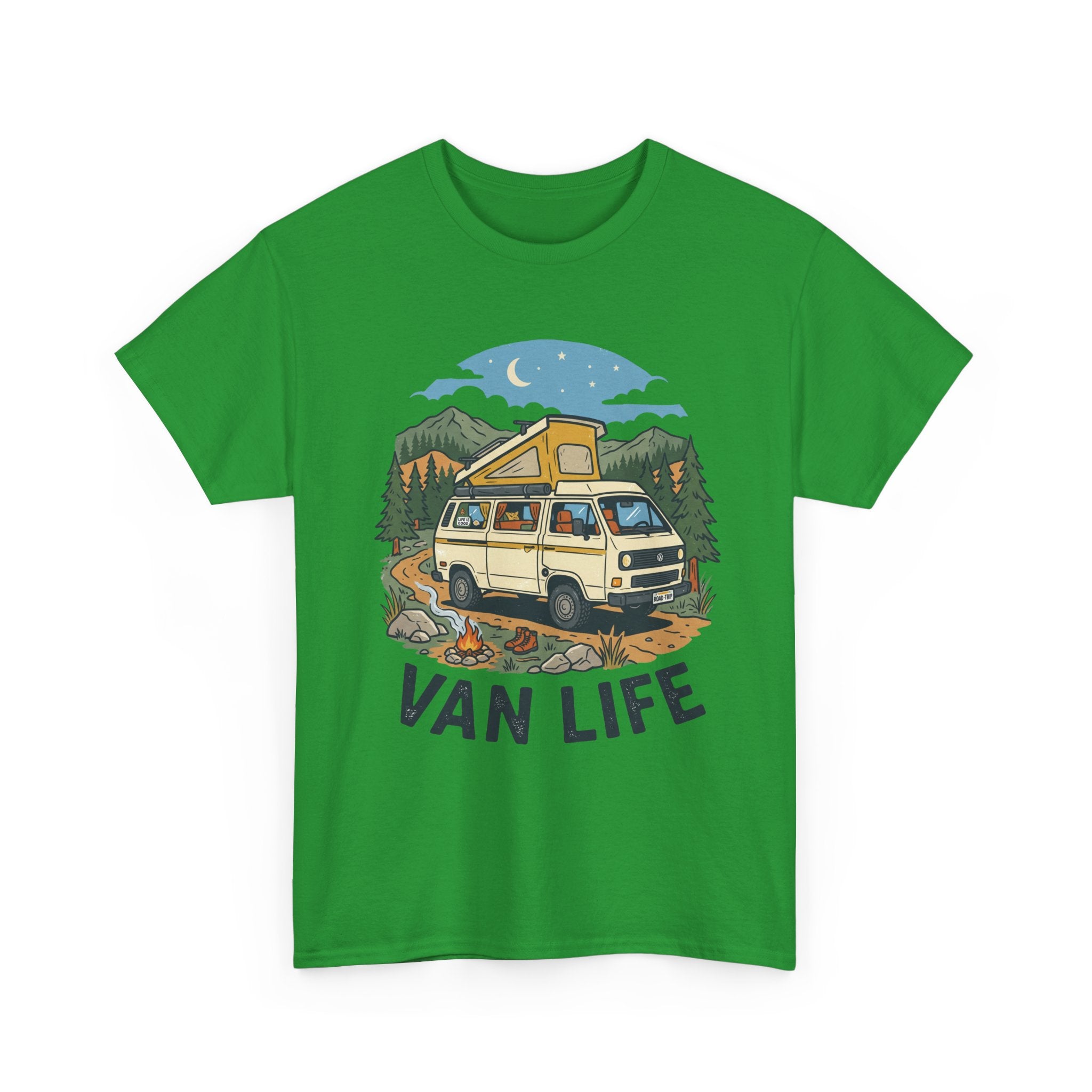 Van Life Tee — Vintage Camper Graphic T-Shirt